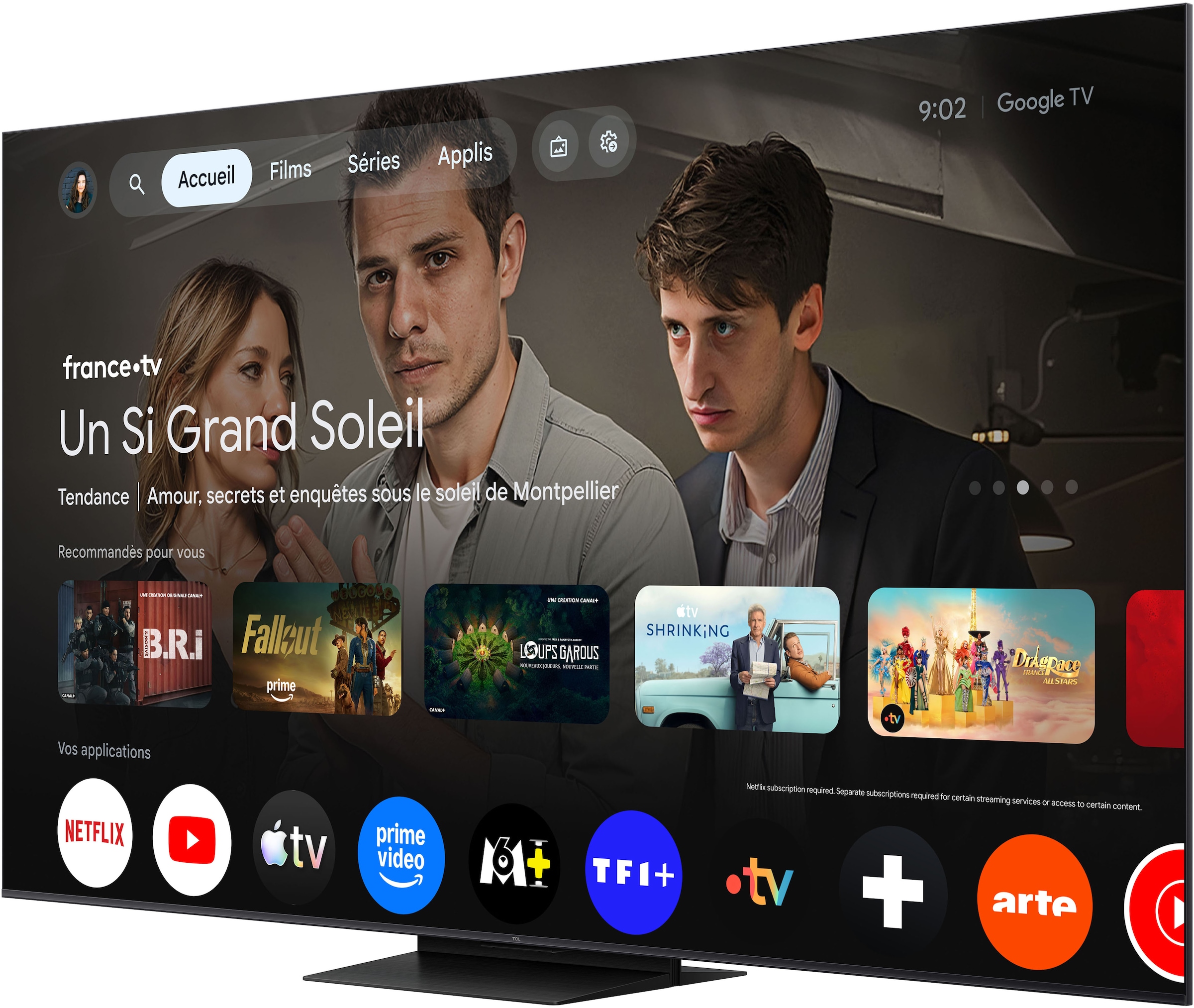 TCL QLED Mini LED-Fernseher »85Q7D ProX2« 215 cm/85 ″ SQD-Mini LED, AiPQ Prozessor, ONKYO 2.1, Dolby Vision, Apple AirPlay 2