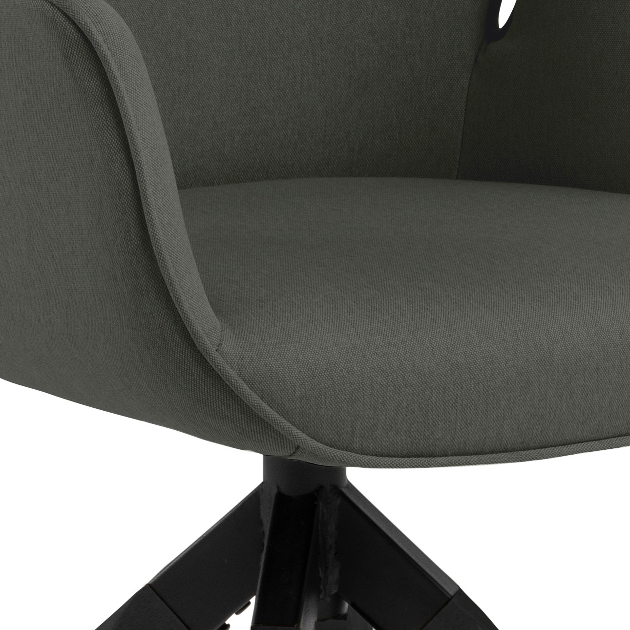 ACTONA GROUP Esszimmerstuhl »Alma«, 1 St., Polyester, mit eleganten Kedern, Drehstuhl mit Rückholfunktion