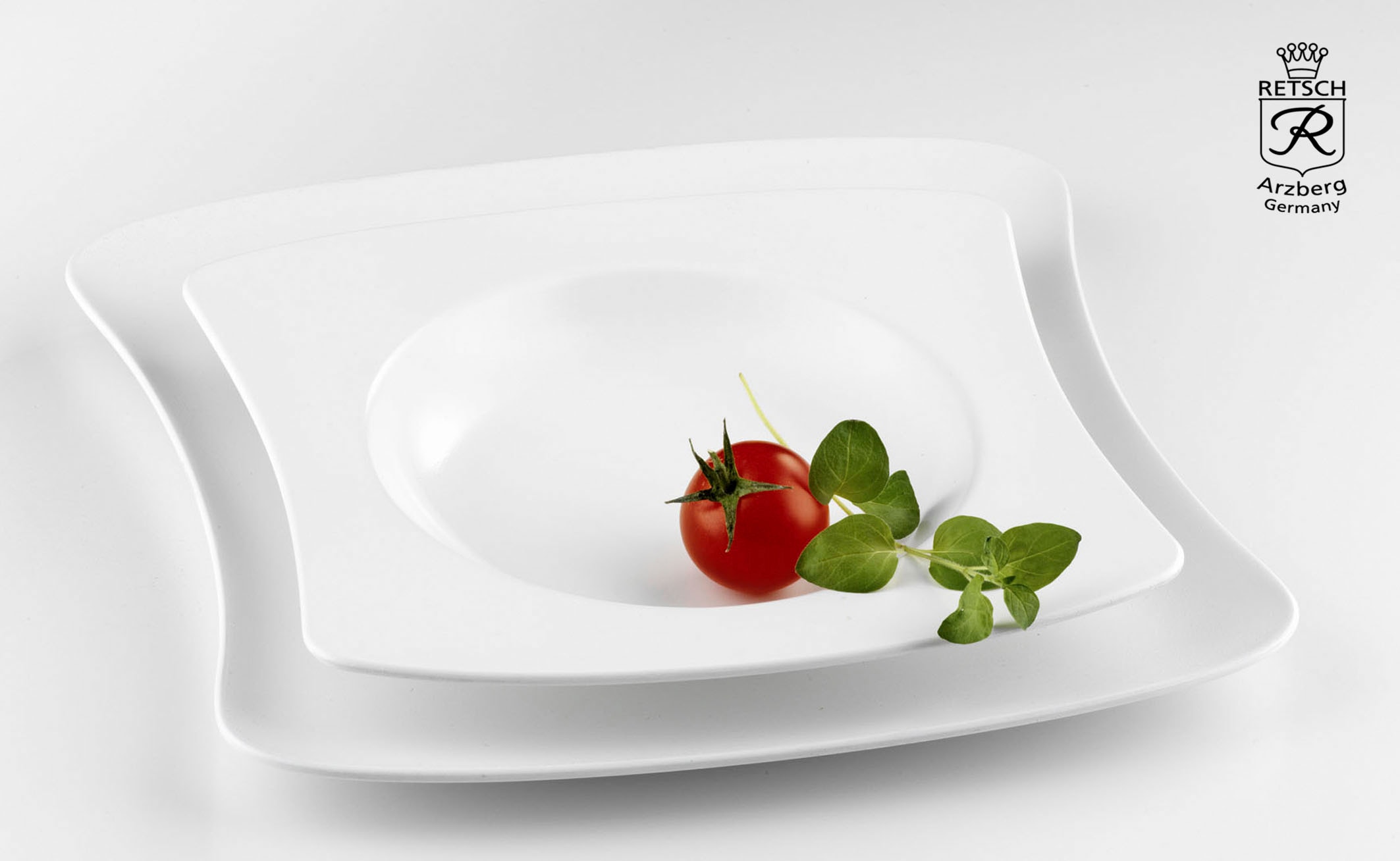 Retsch Arzberg Tafelservice »Geschirr-Set SANDY« Teller Set, weiß, Made in Germany, 12 Teile, für 6 Personen