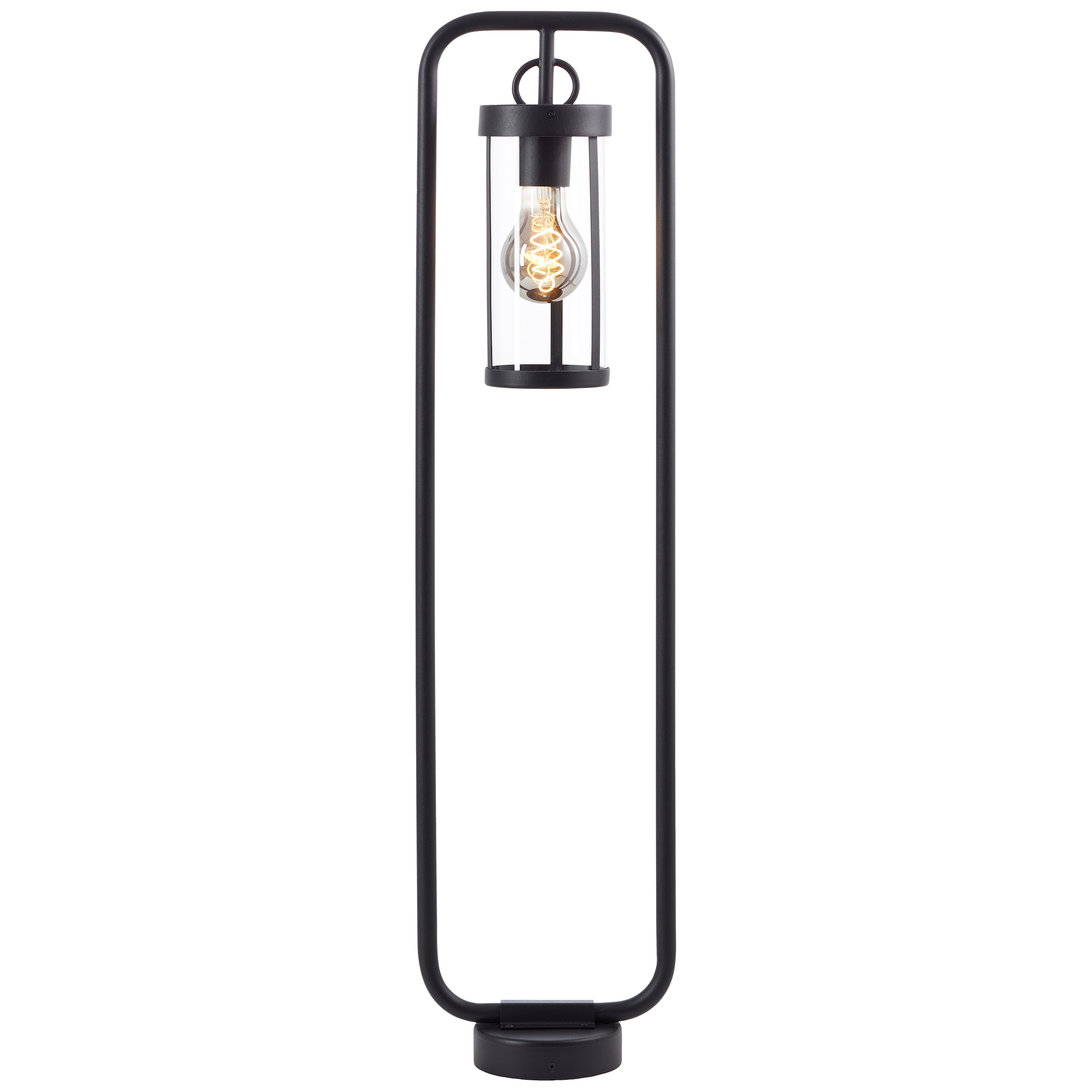 Brilliant Außen-Stehlampe »Sidney«, 1 flammig, Leuchtmittel E27 | ohne Leuchtmittel, Außenstandleuchte, 85 cm, Laterne, E27, Metall/Glas, schwarz