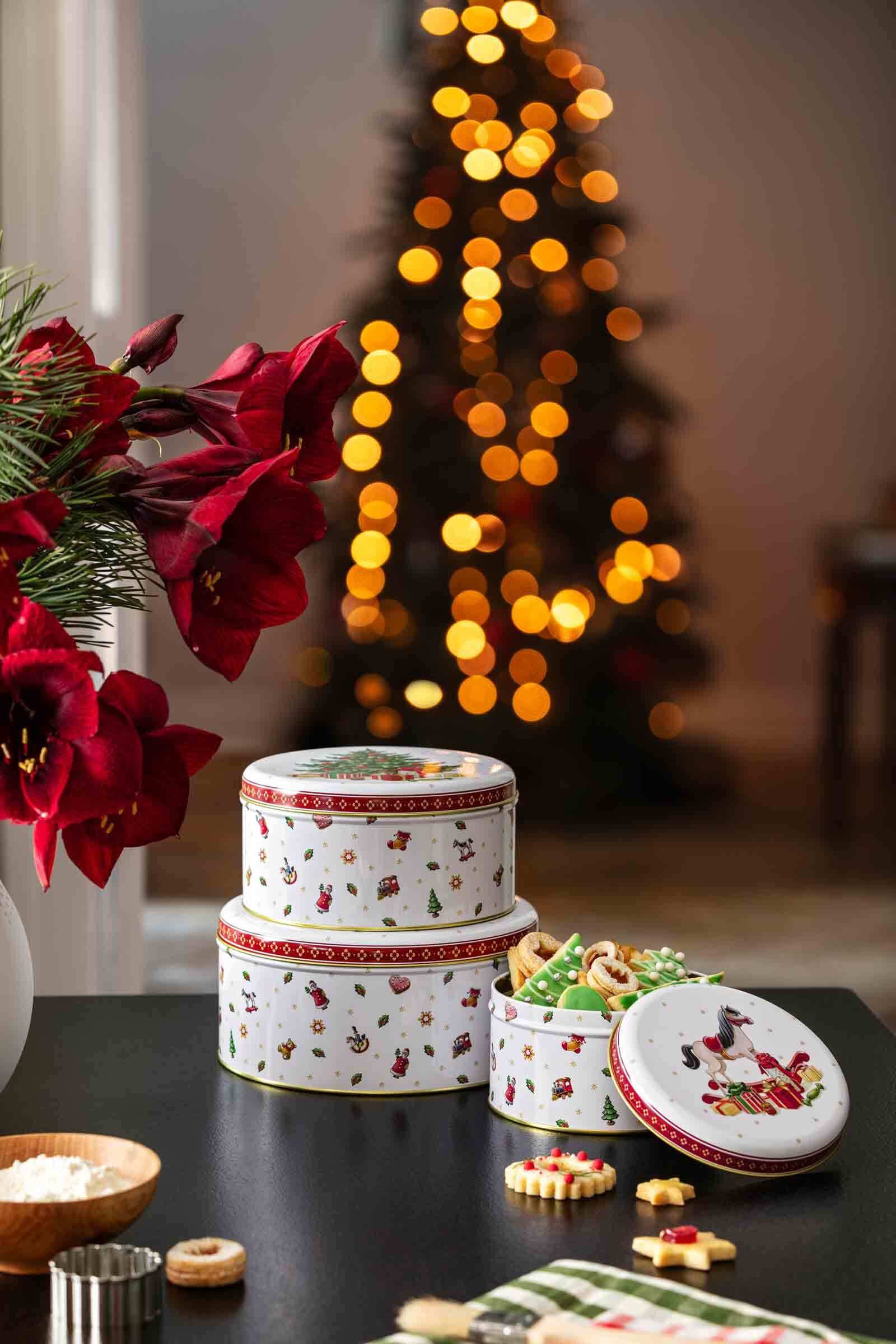 Villeroy & Boch Vorratsdose »Keksdosen-Set Winter Collage 3er Set bunt« handwäsche empfohlen