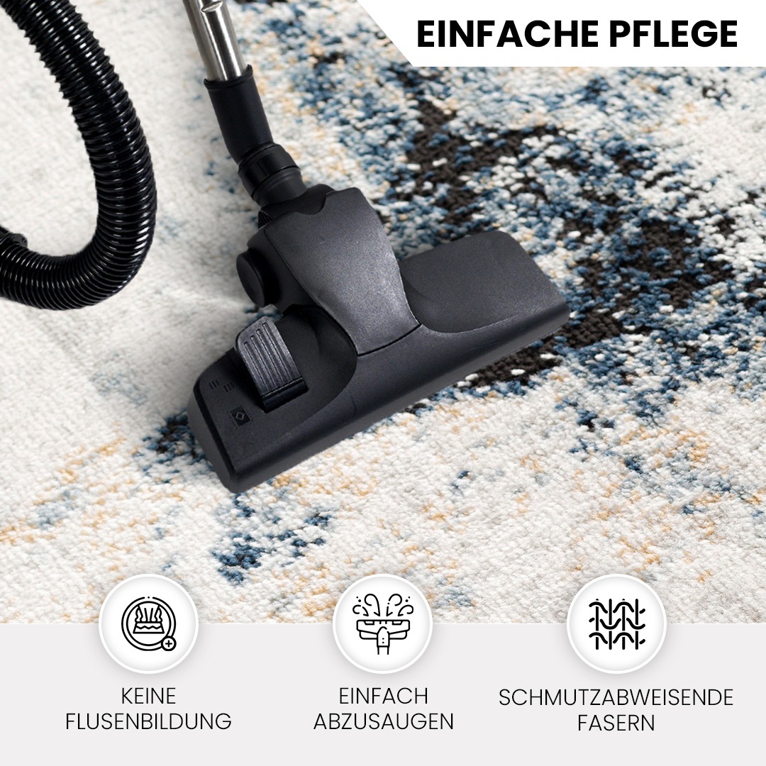 Livabliss Teppich »NEW YORK« rechteckig 10 mm Höhe Moderner Designerteppich in Marmor Optik, Kurzflor Wohnzimmerteppich