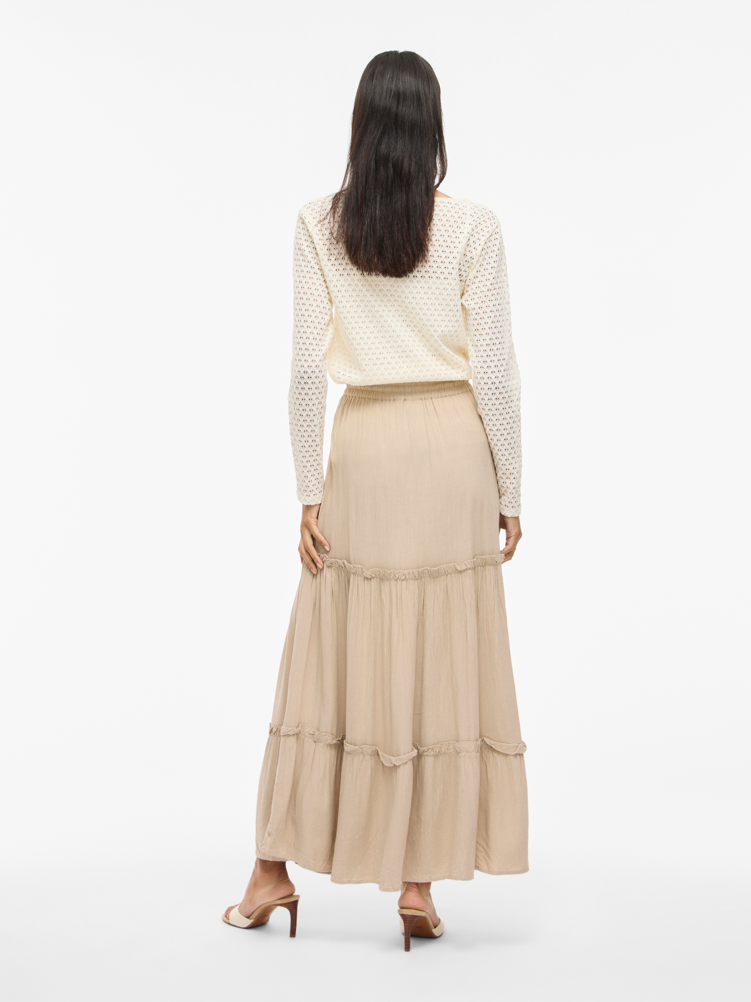 Vila Maxirock »VIMESA HW MAXI SKIRT - NOOS« mit Rüschen