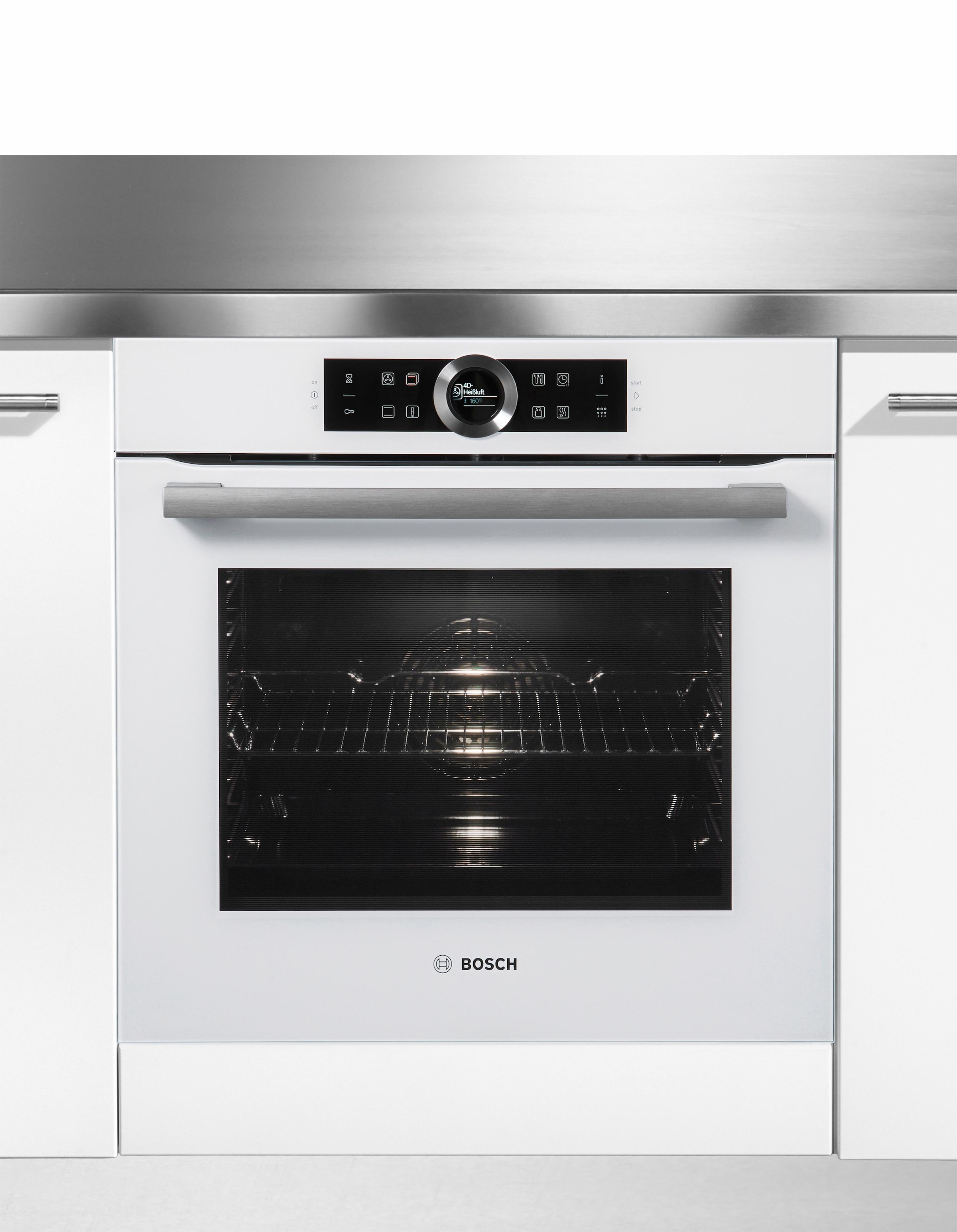 BOSCH Pyrolyse Backofen »HBG675BW1«, Serie 8, mit Teleskopauszug nachrüstbar, Pyrolyse-Selbstreinigung, mit AutoPilot