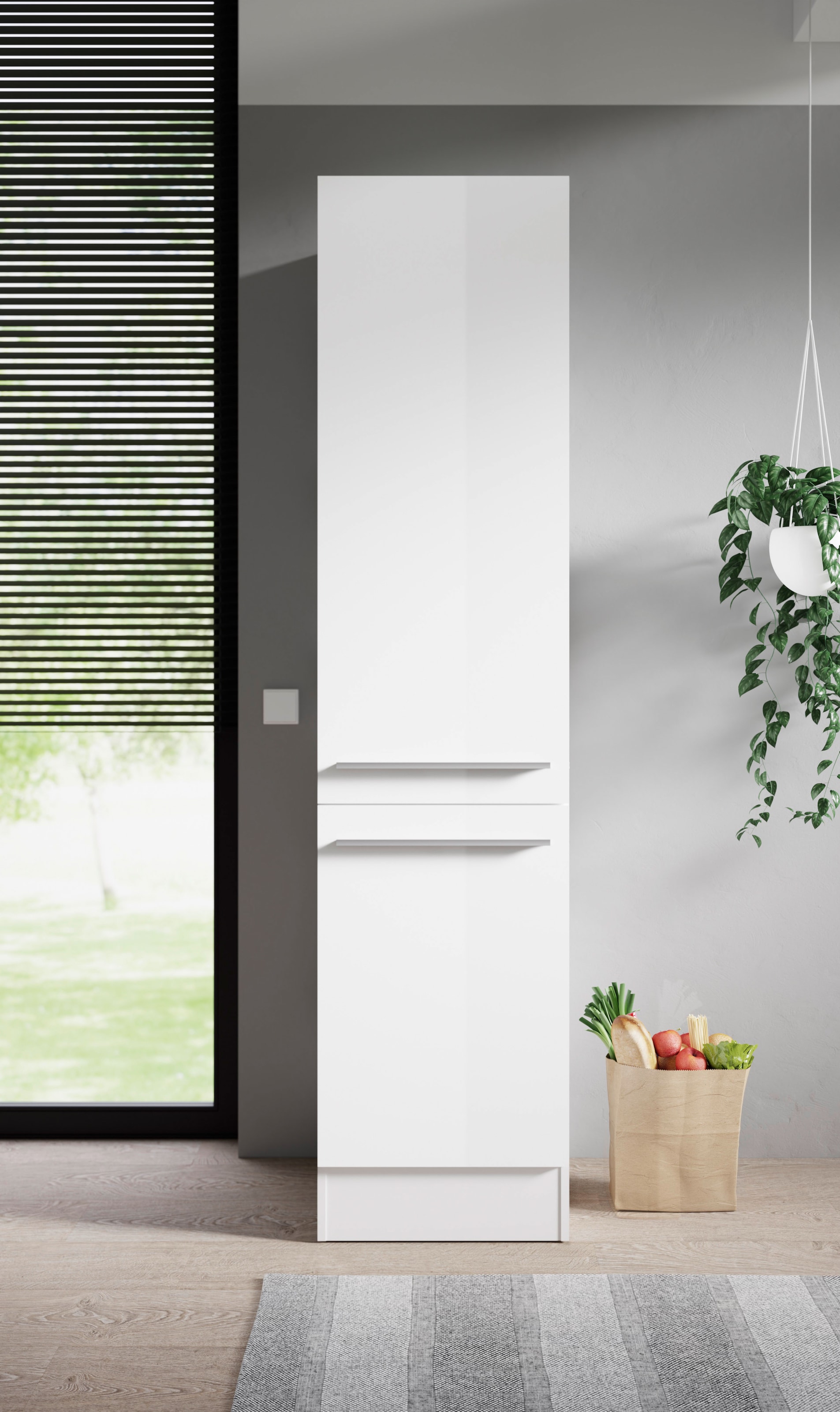 BASIC by Balculina Vorratsschrank »Jazz B/T/H 50x57x212cm« 1 Stk. tlg. Breite 50cm, Melaminbeschichtung