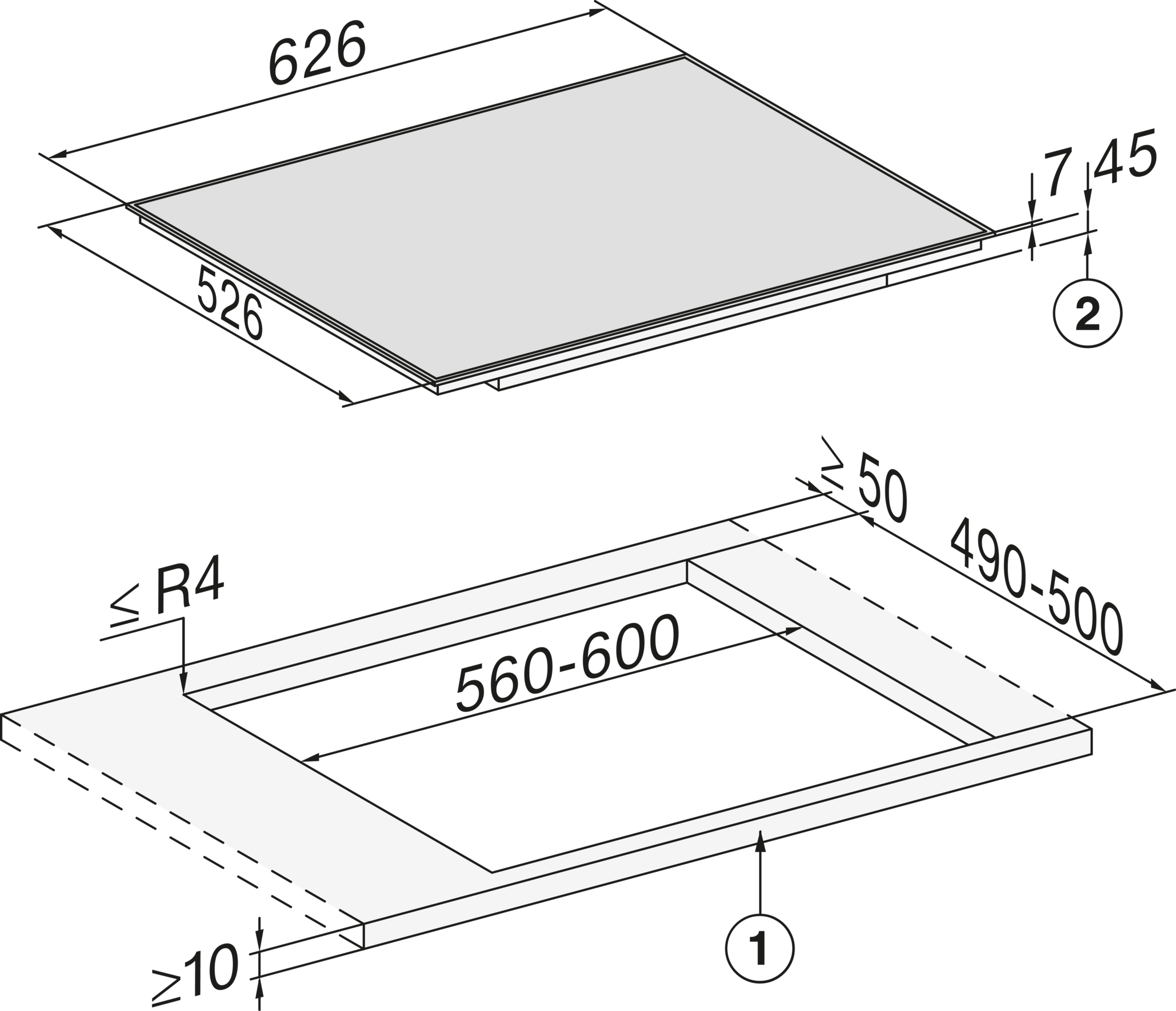 Miele Flex-Induktions-Kochfeld »KM 7005 FR«