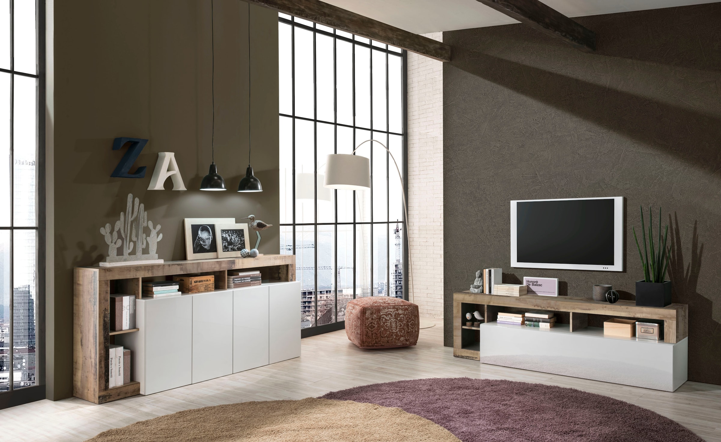 Home affaire Lowboard »Hamburg« Breite 184 cm