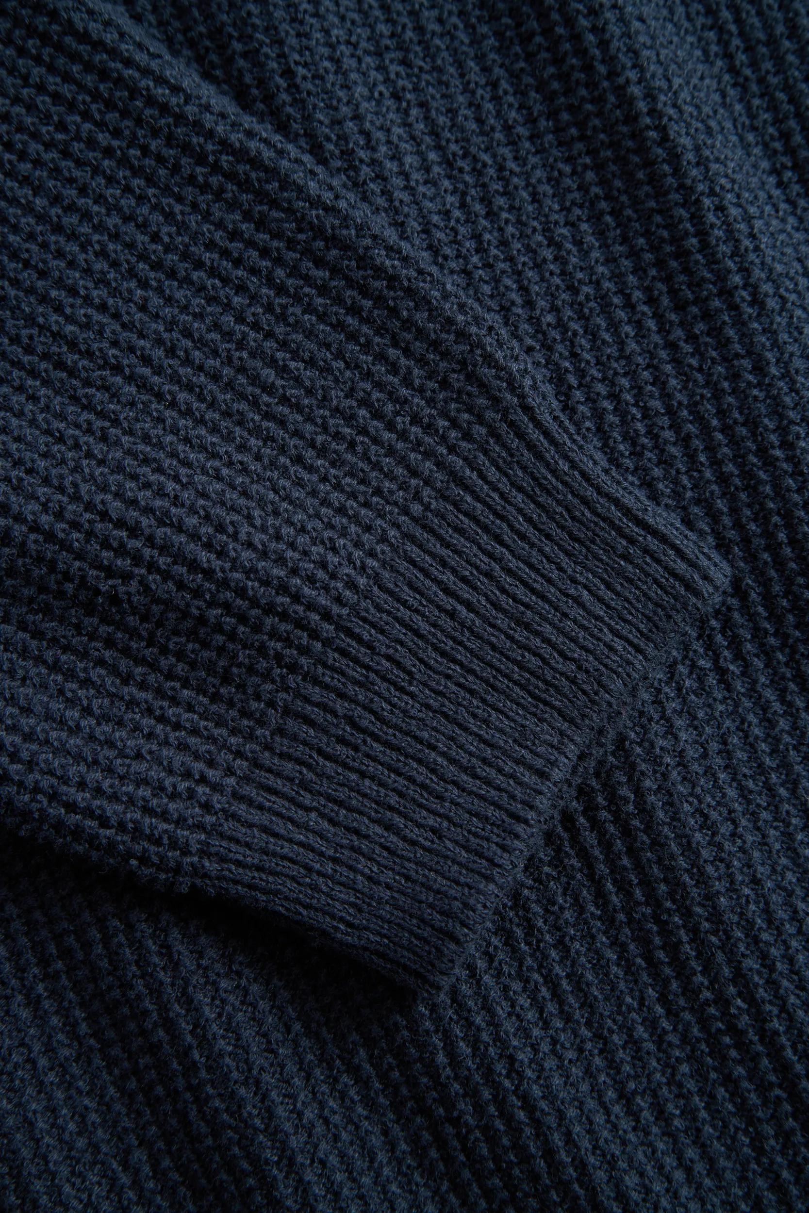 Joop Jeans Polokragenpullover »Ove« mit feinem Strukturmuster