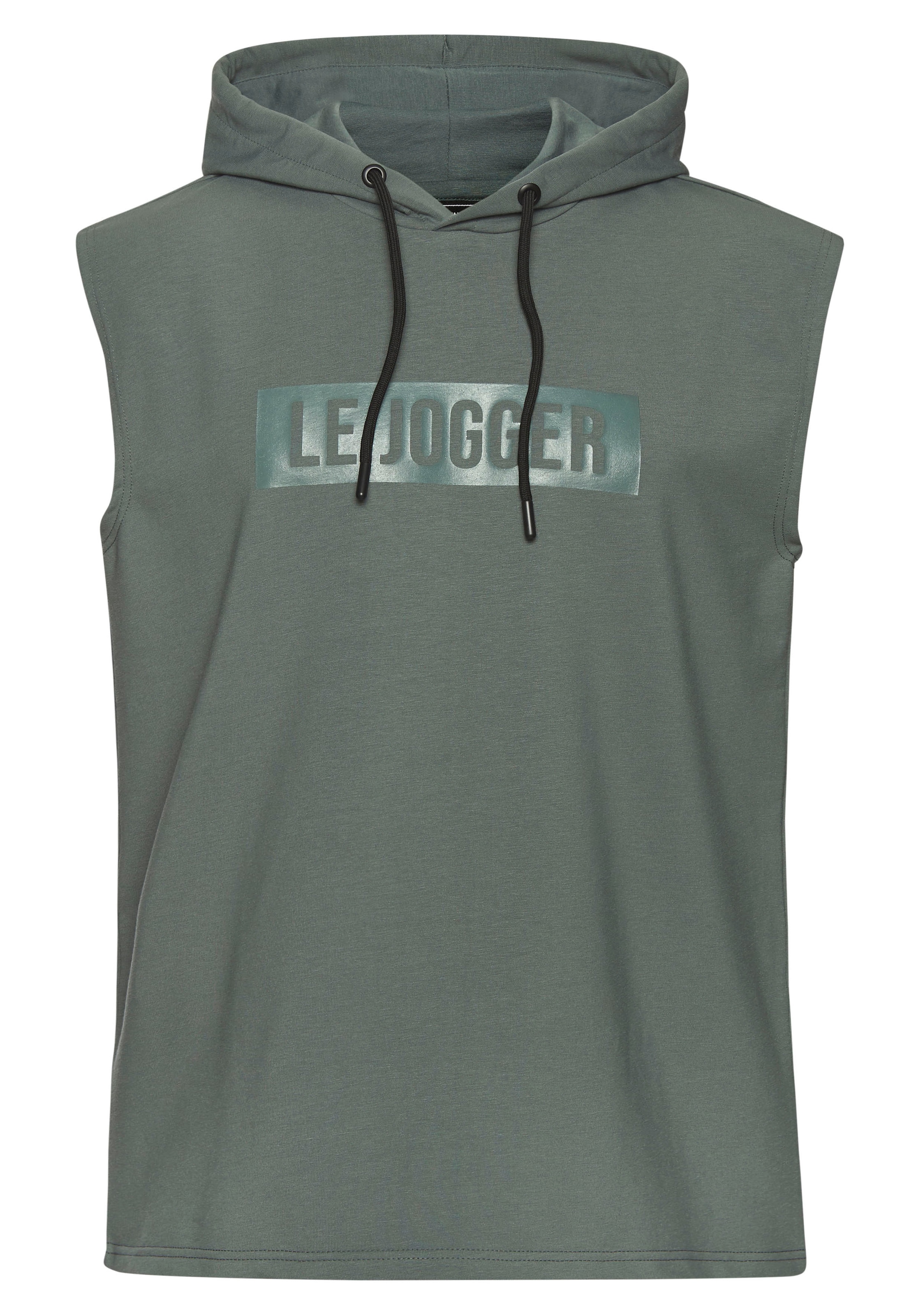 le jogger® Kapuzenpullover, mit Druck und Kordelzug