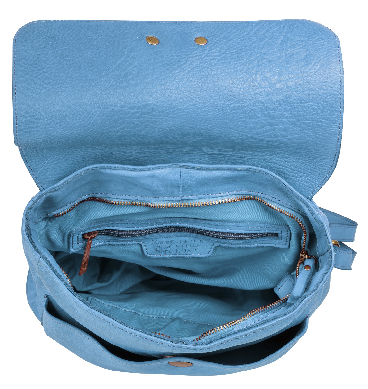 Samantha Look Cityrucksack, Echt Leder, Made in Italy