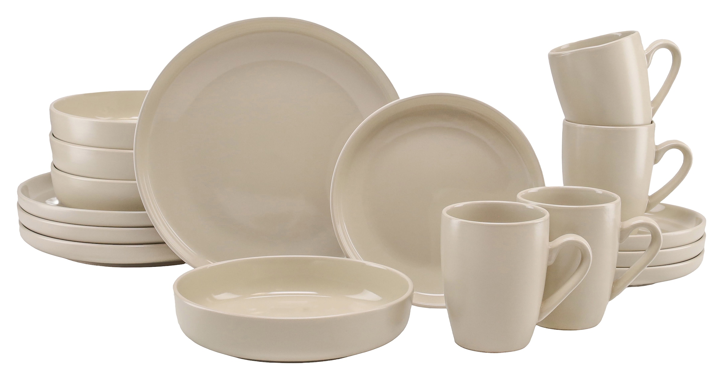 LeGer Home by Lena Gercke Kombiservice »Geschirr-Set, Service Liliane« skandinavische, minimalistische Formensprache, 16 Teile