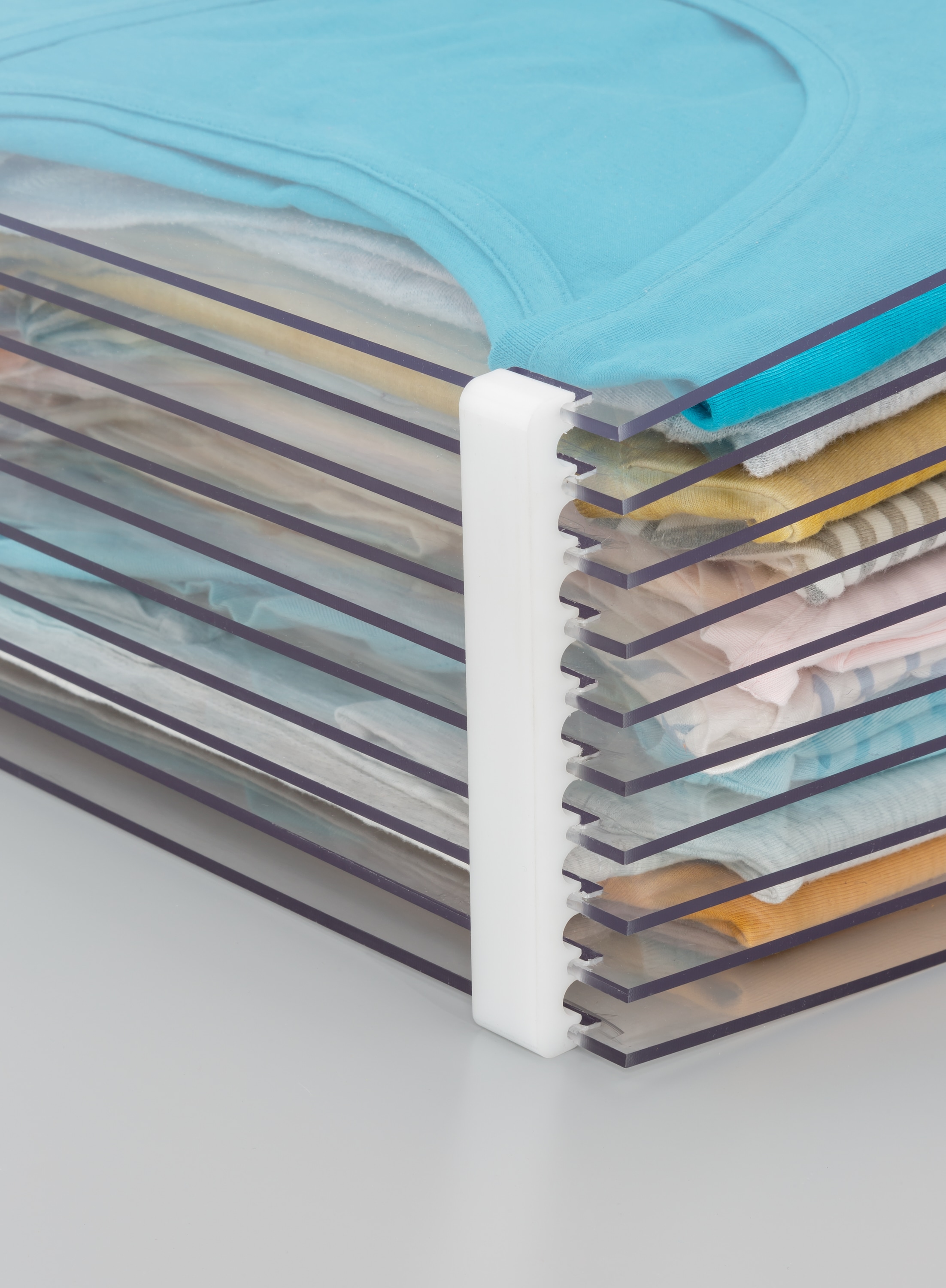 Ruco Ablageregal T-Shirt Organizer für 10 Shirts, Kunststoff