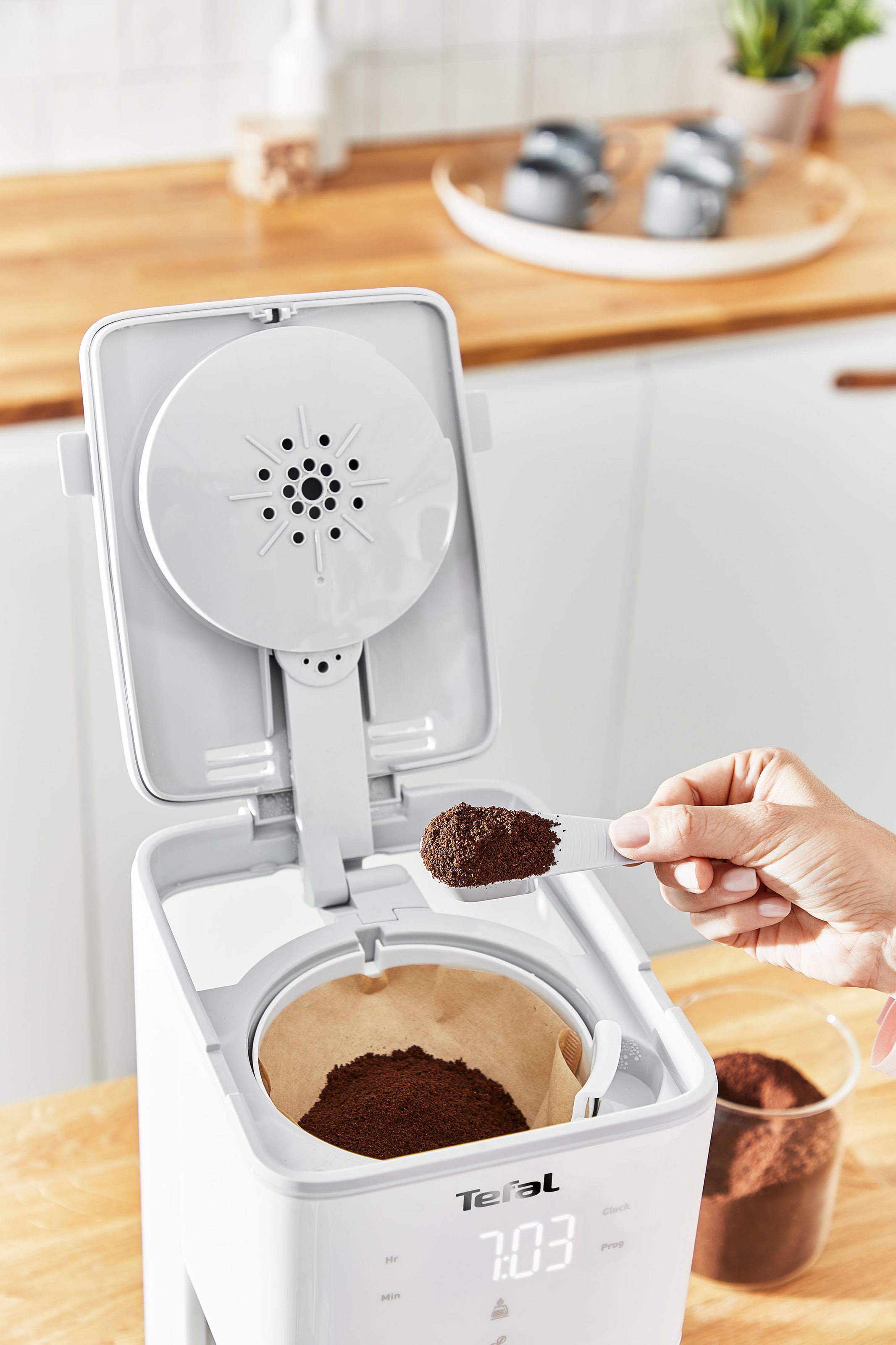Tefal Filterkaffeemaschine »CM6931 Sense«, 1,25 l Kaffeekanne, Digital-Anzeige, Glaskanne mit Deckel, Kapazität für 10 - 15 Tassen