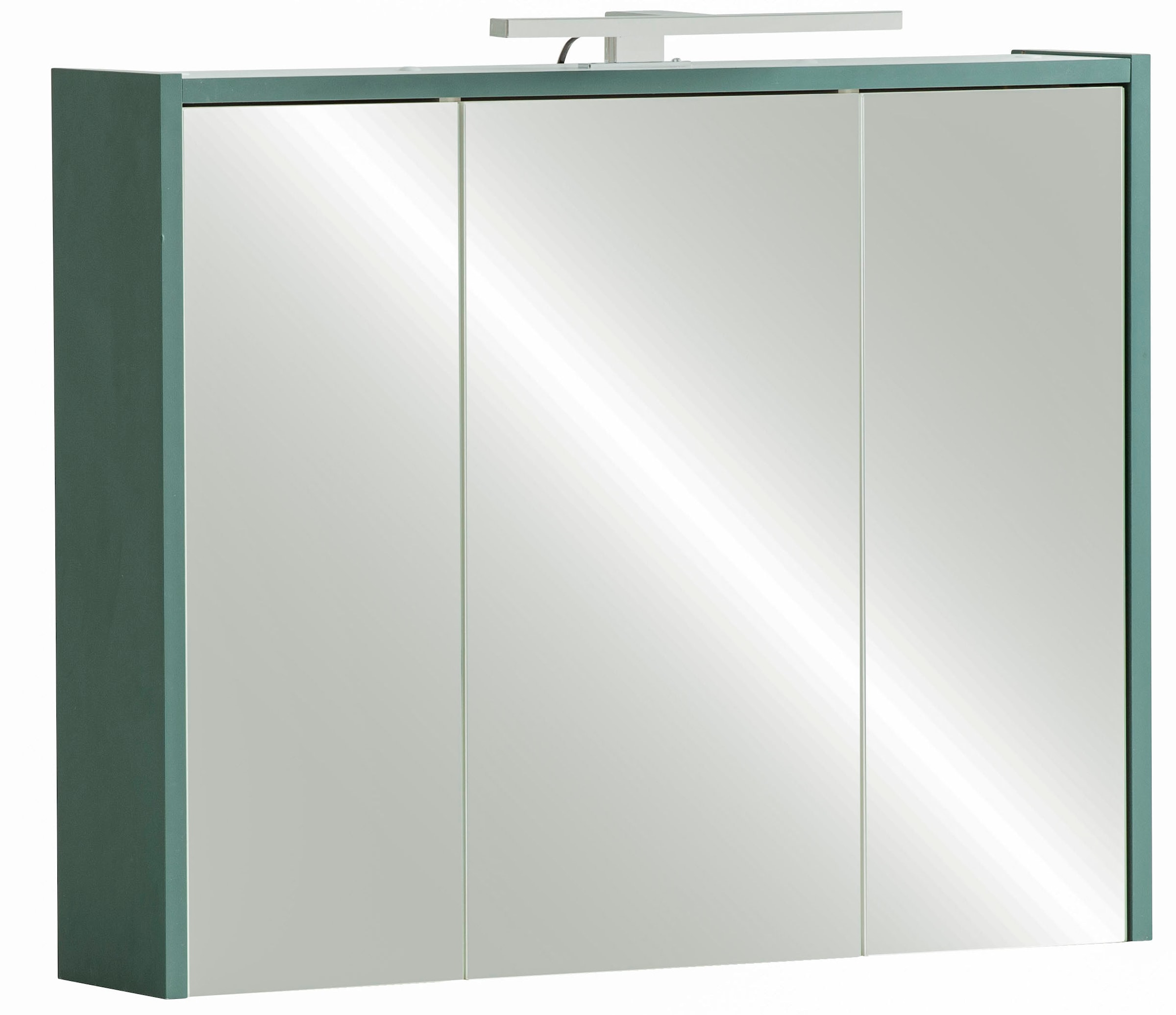 Spiegelschrank »Lovis, Breite 74 cm«, Mit LED-Leuchte und Schalter-/Steckdoseneinheit