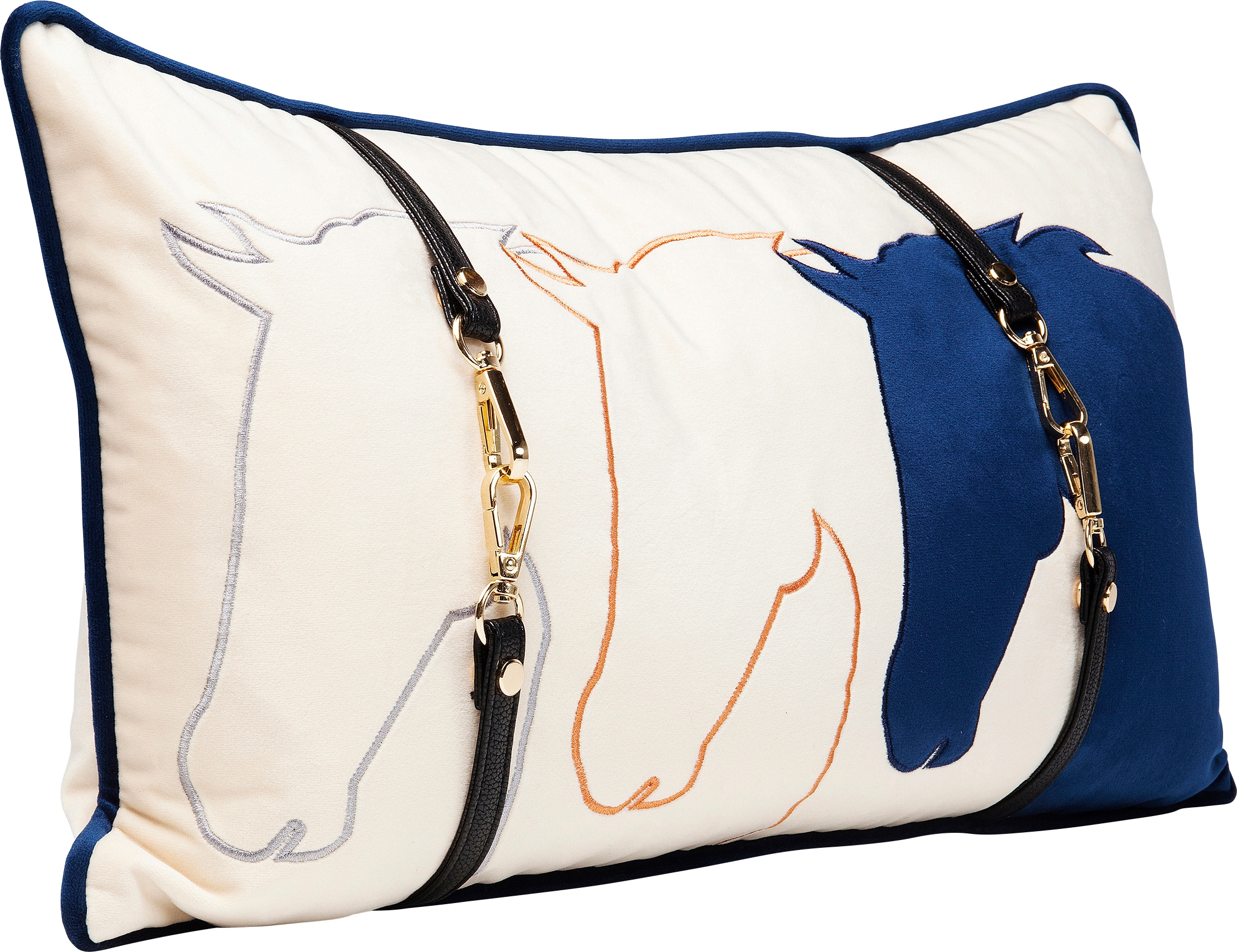 Kare Design Dekokissen »Horsefaces, Kissenhülle mit Füllung, 30x50 cm« stützt Kopf und Nacken angenehm und sorgt für erholsamen Schlaf