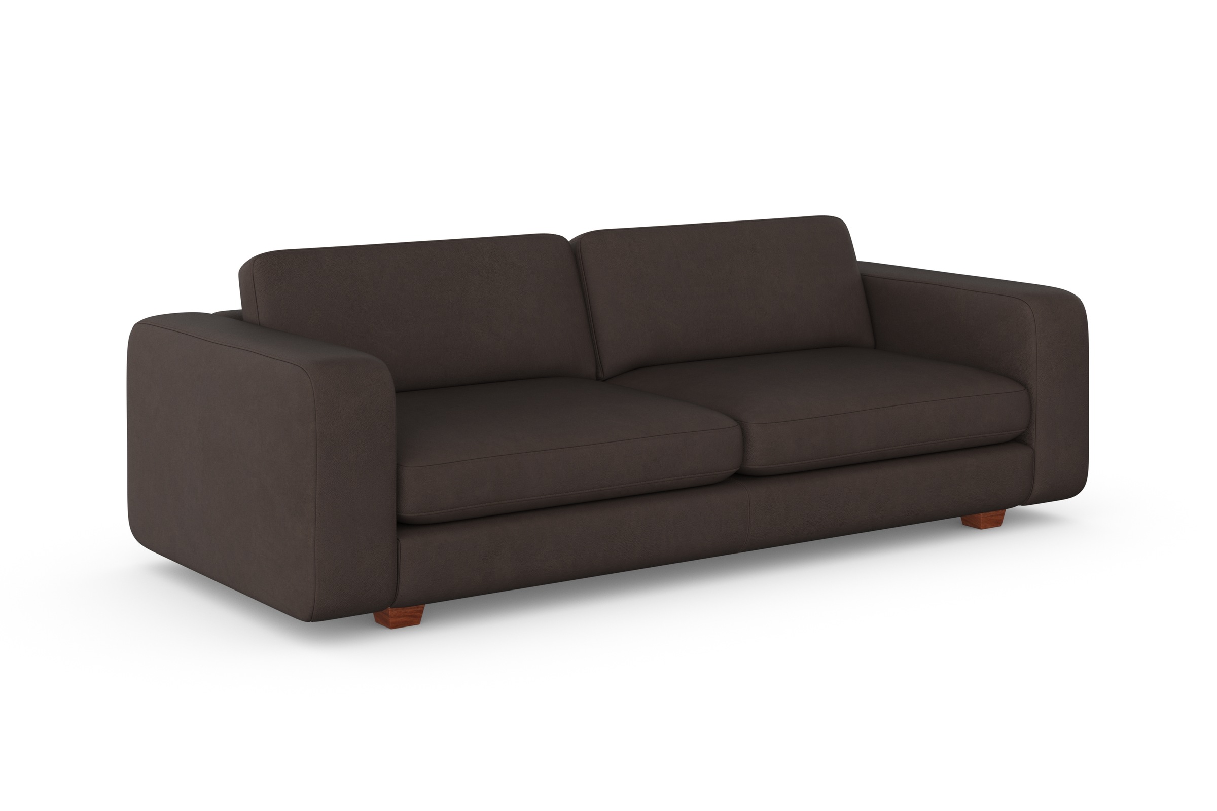 machalke® 3-Sitzer »valentino«, mit breiten Armlehnen, Füße Walnuss, Breite 221 cm