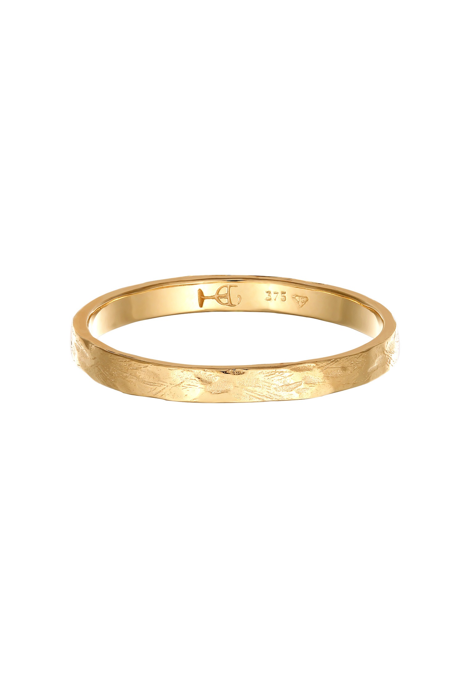 HAZE & GLORY Silberring »Ring Bandring 375 Gelbgold - Say `yes¿«