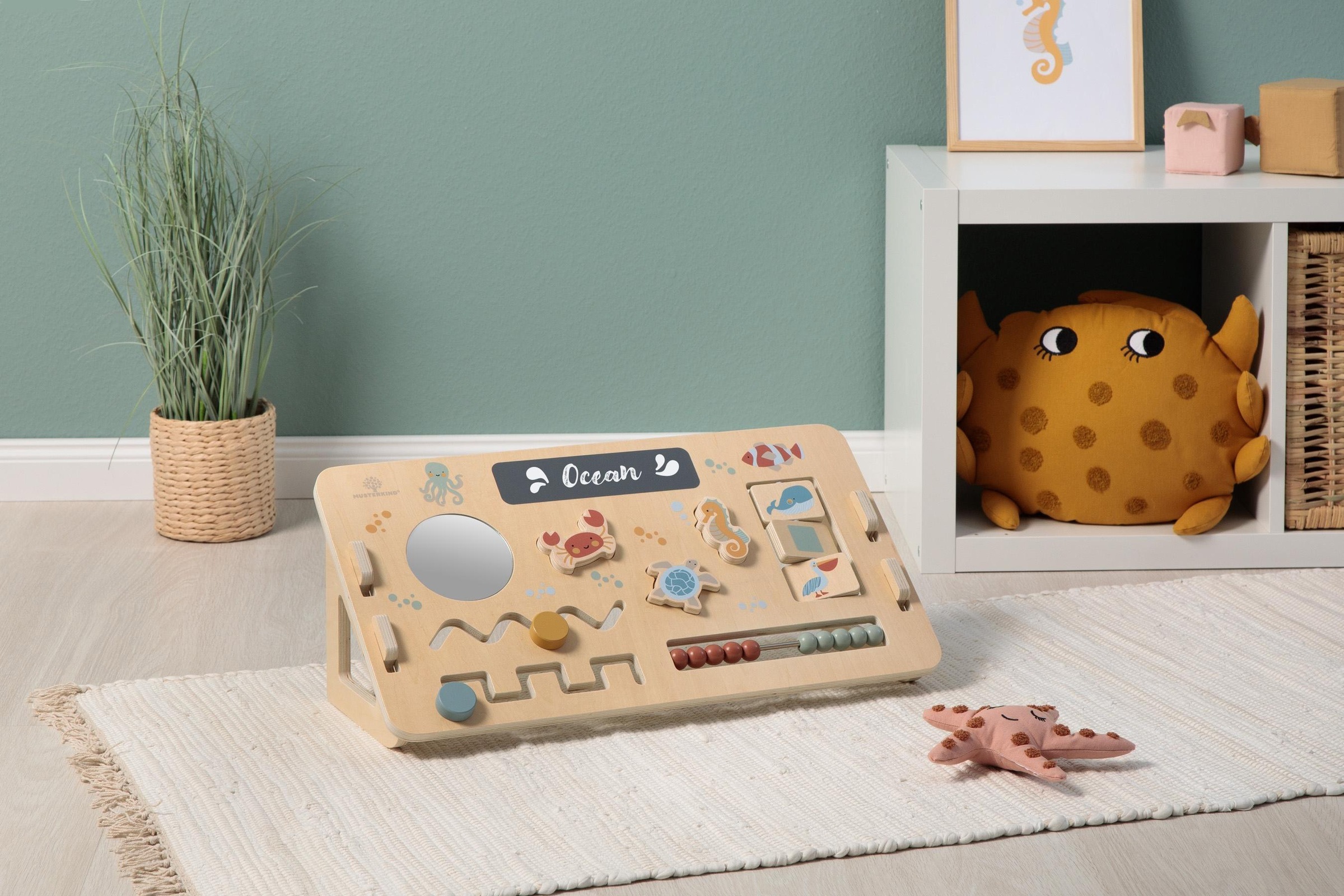 MUSTERKIND® Motorikbrett »Motorik-Board Abelia, Ocean«, aus Holz