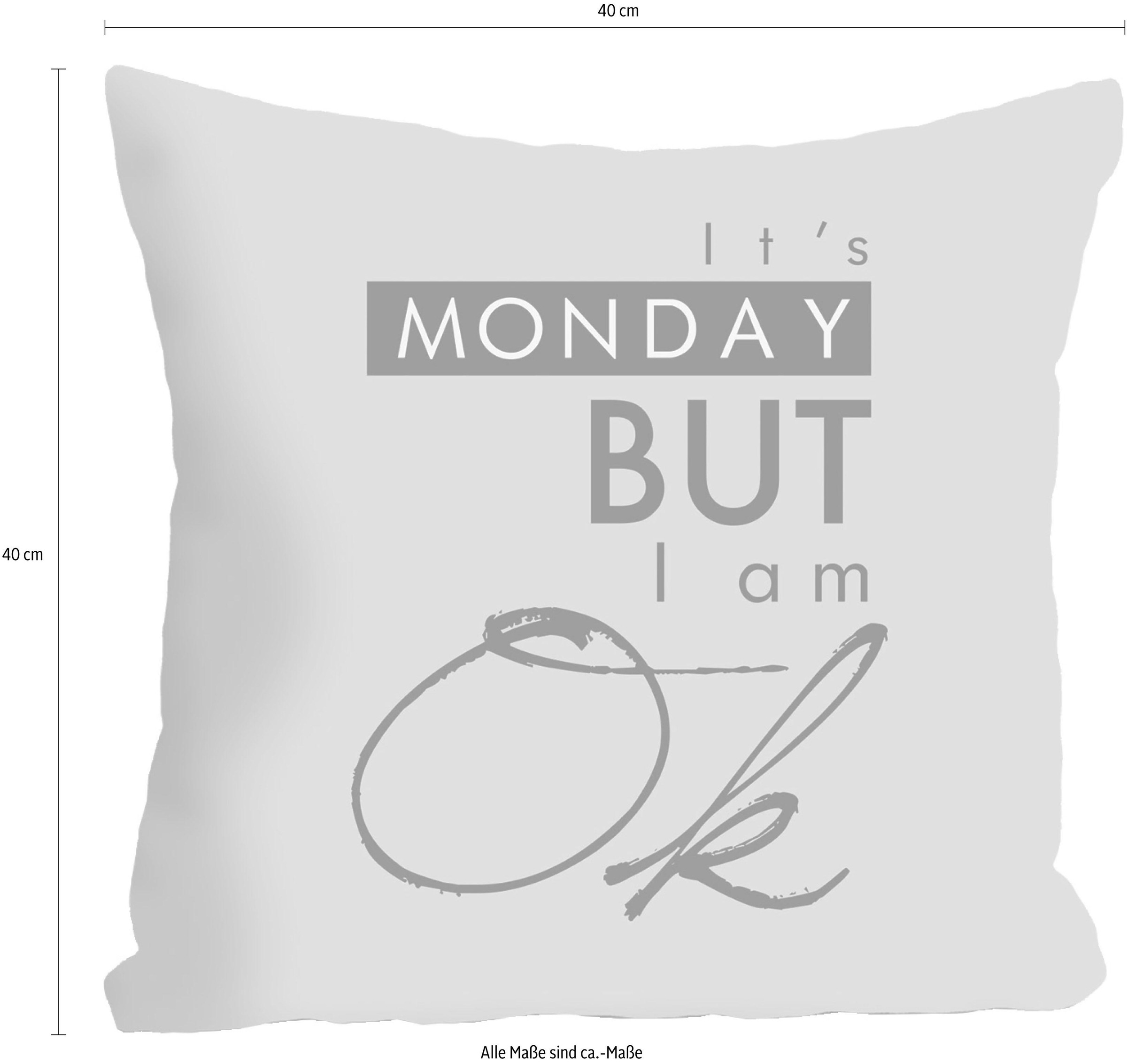 queence Dekokissen »»Monday««, Kissenhülle ohne Füllung, 1 Stück