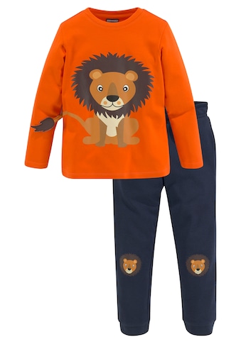 KIDSWORLD Shirt & Hose, (2 tlg.), mit Löwendruck und Applikation kaufen
