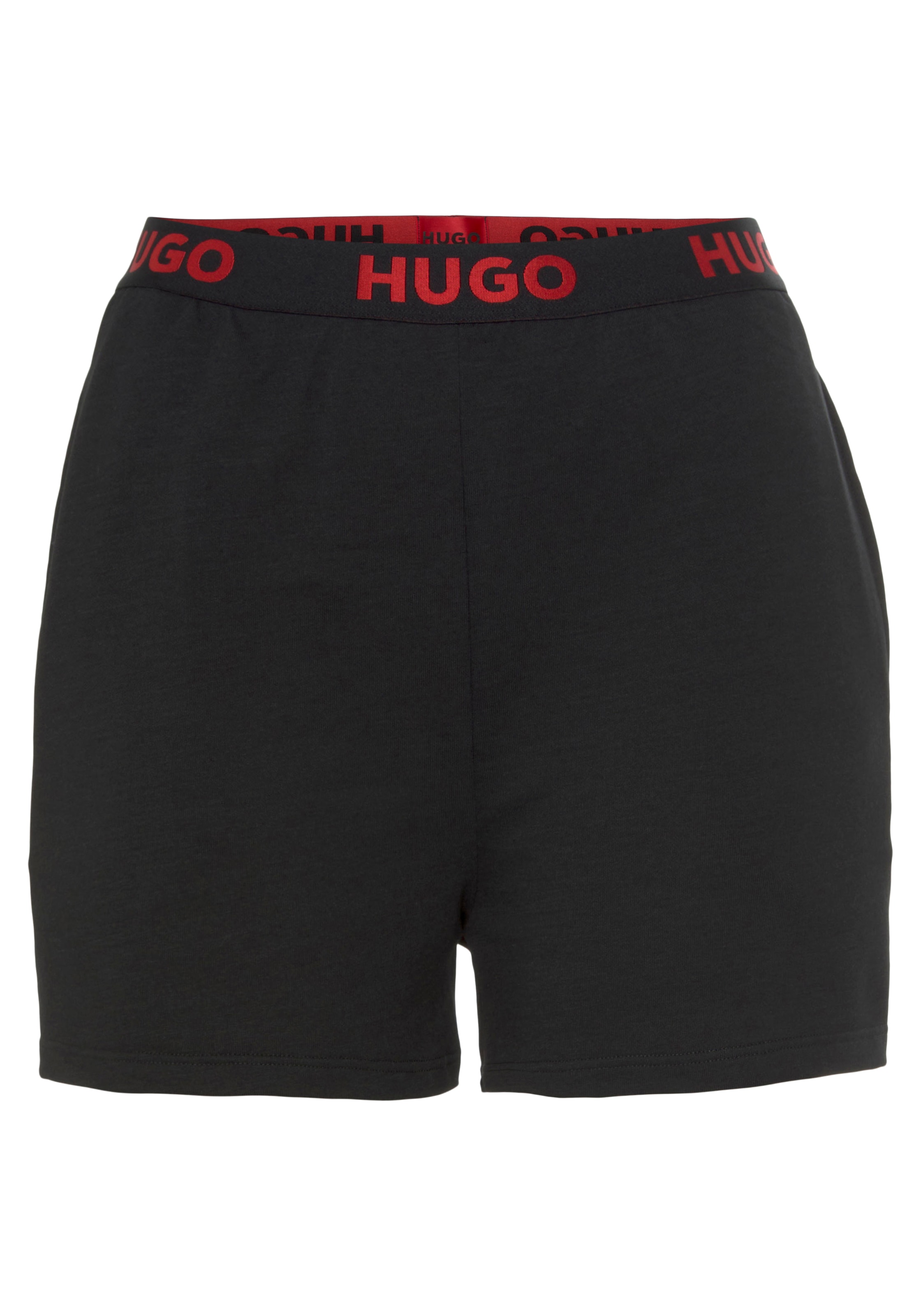 HUGO Sweatshorts »SPORTY LOGO_SHORTS 10249156 01«, mit Hugo Logo-Elastikbund  bei ♕