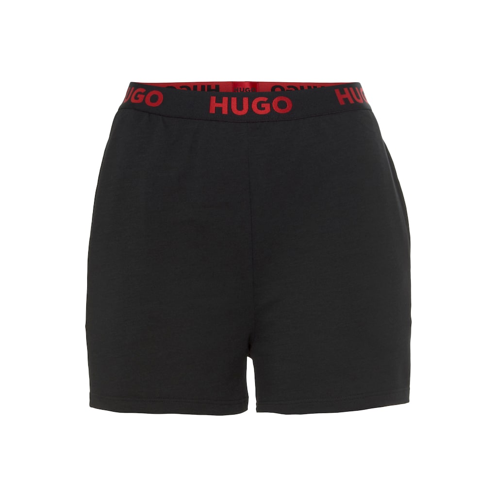 HUGO Sweatshorts »SPORTY LOGO_SHORTS 10249156 01« mit Hugo Logo-Elastikbund
