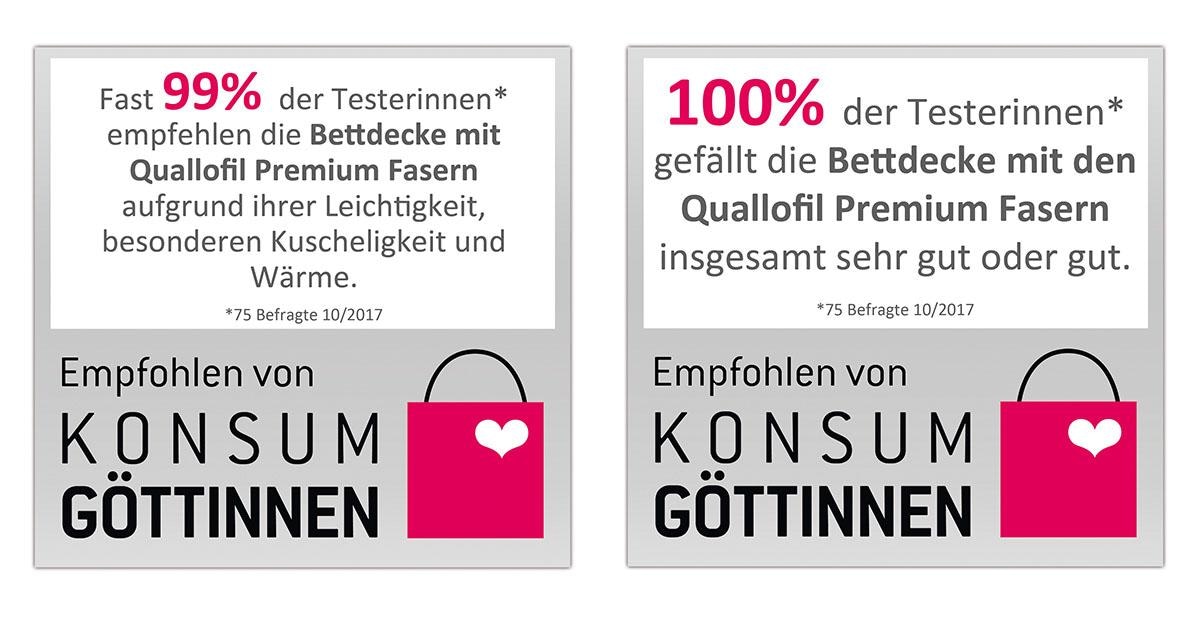 fan Kunstfaserbettdecke »First Class«, 4-Jahreszeiten, Bezug 100% Baumwolle, (1 St.)