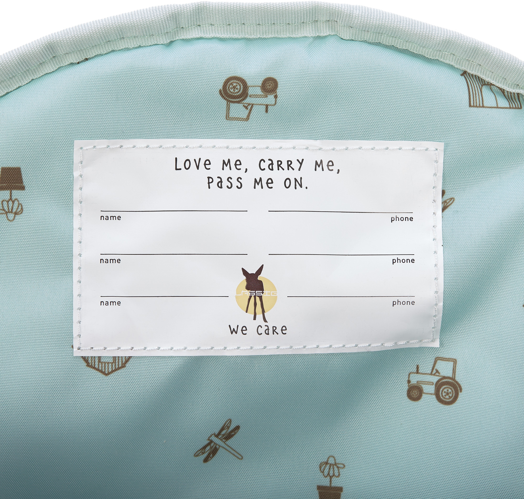 LÄSSIG Kinderrucksack »Adventure, Tractor, Mini Backpack«, Floureszierende Flächen, PETA-approved vegan