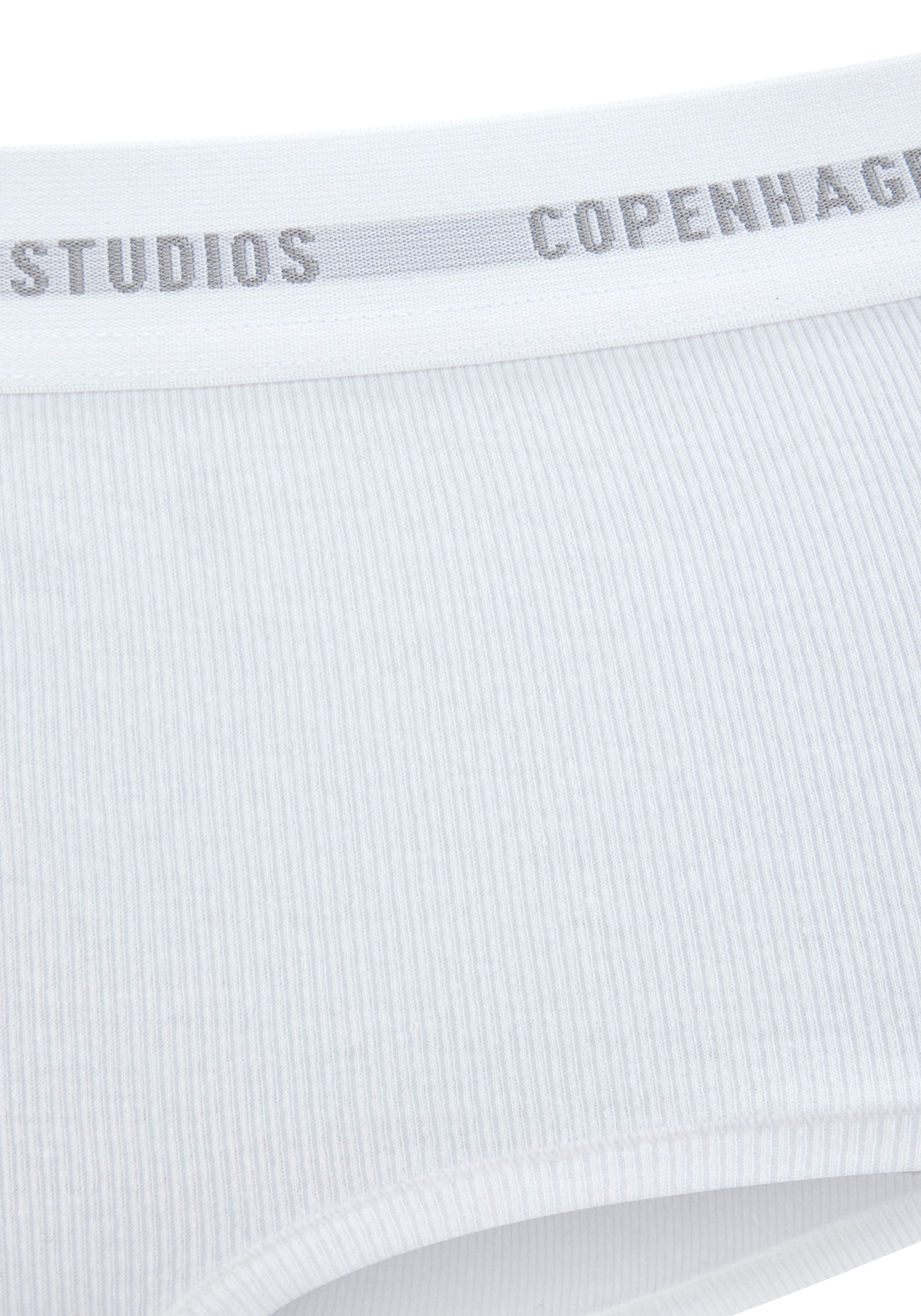 Copenhagen Studios Panty »mit softem Logobund« 2er-Pack,  aus gerippter Bio-Baumwollqualität