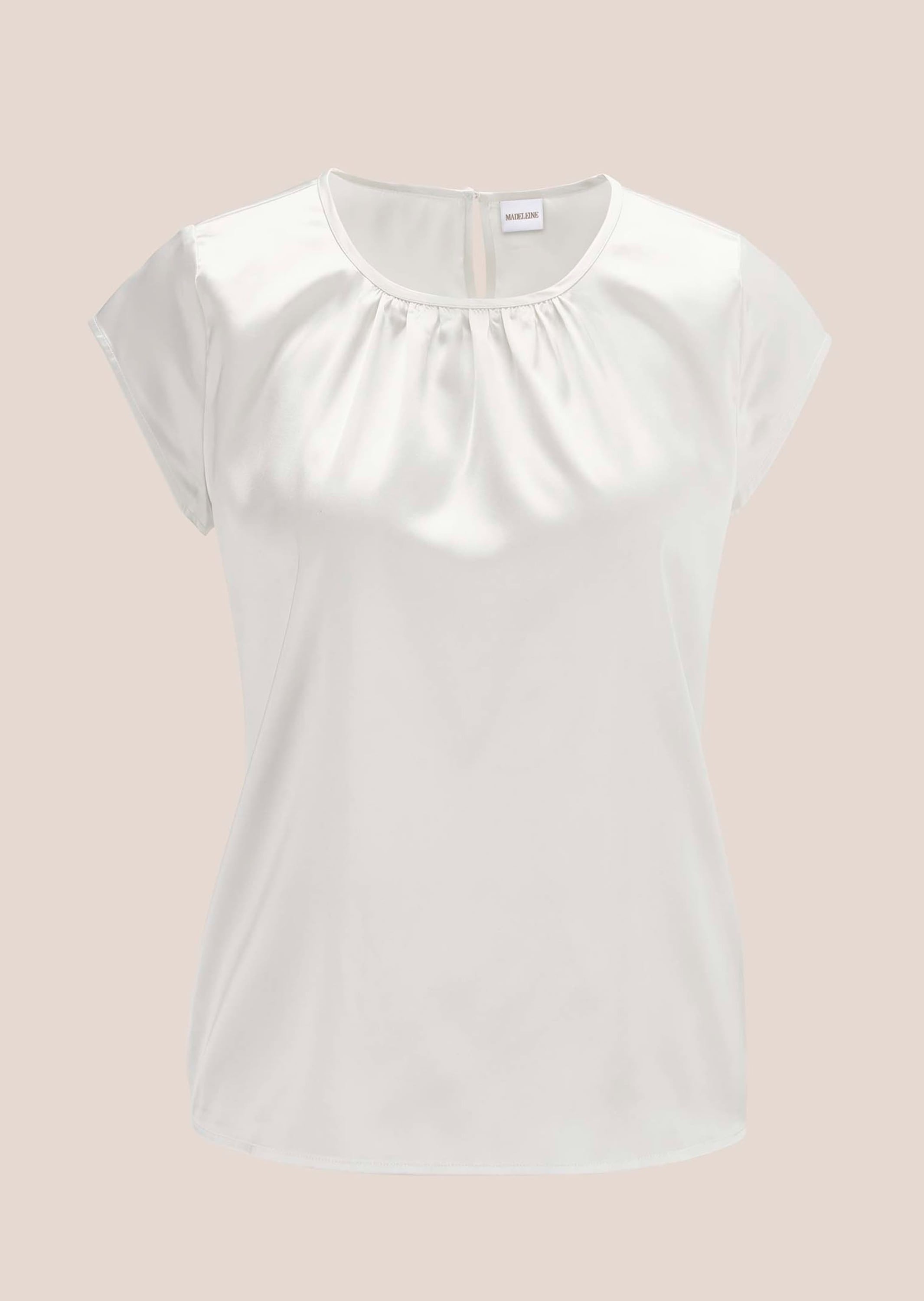 MADELEINE Shirtbluse »Blusenshirt Elegante Satinbluse in A-Linie«