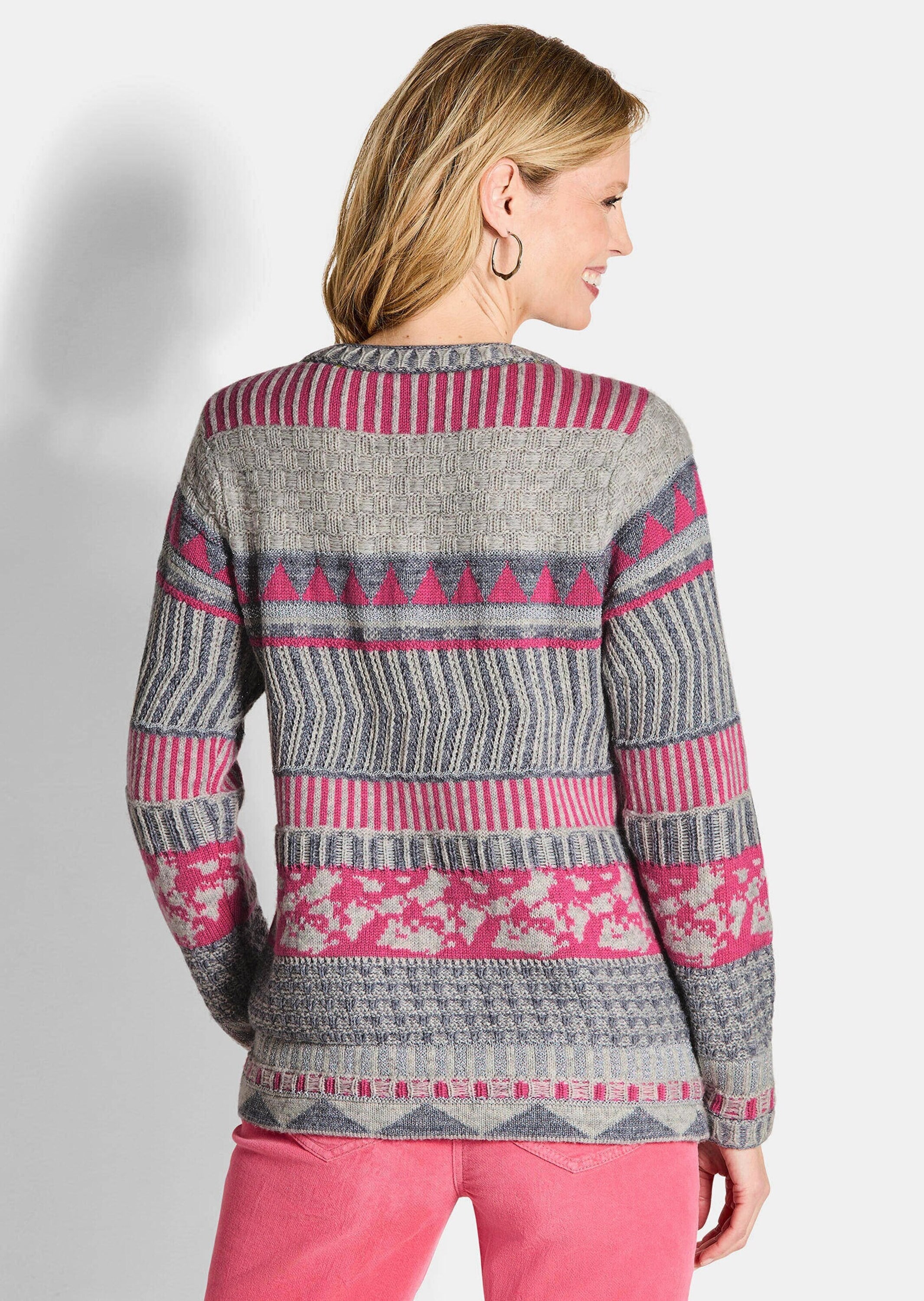 GOLDNER Strickpullover »Pullover im modischen Norwegermuster«