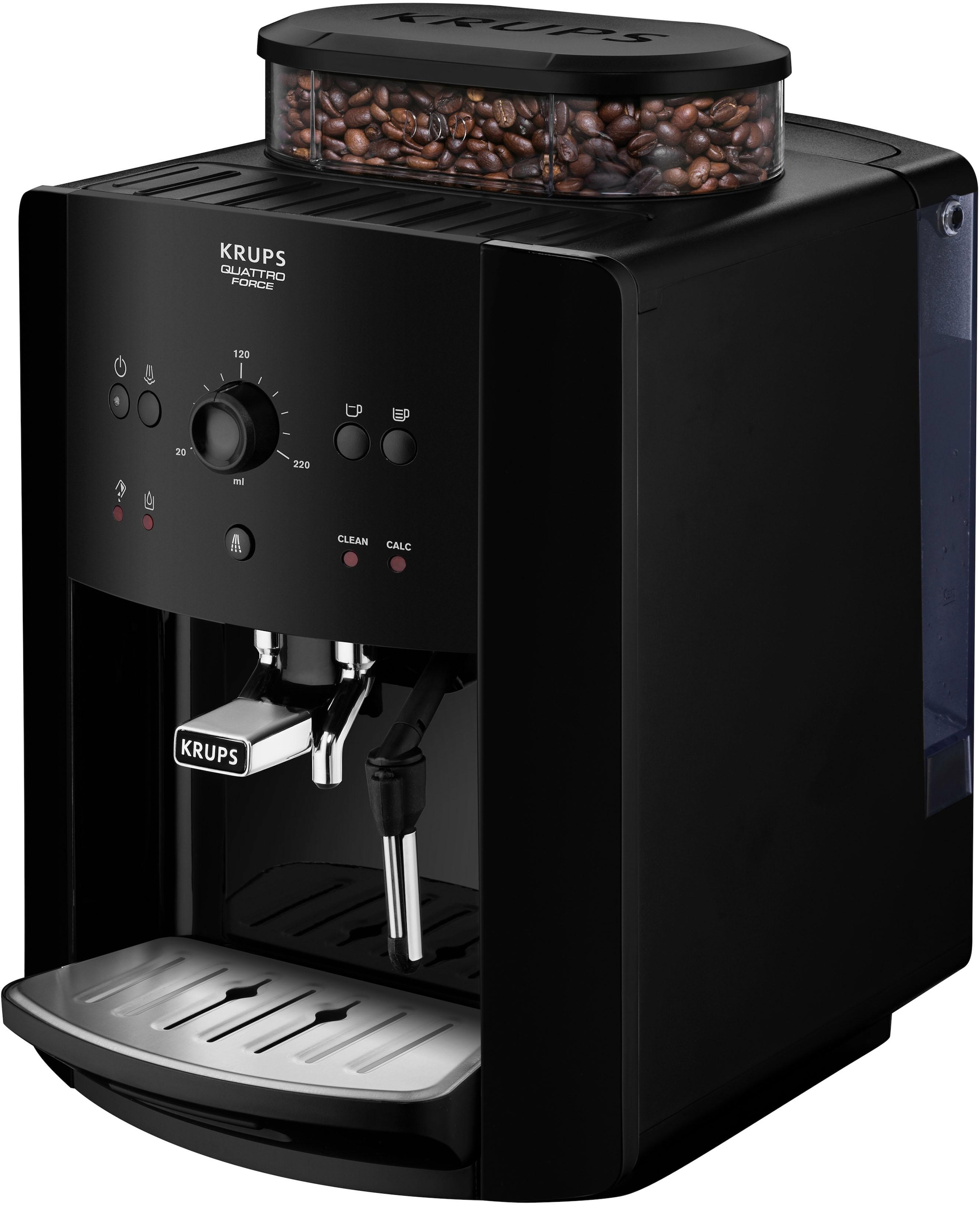 Krups Kaffeevollautomat »EA8110 Arabica Quattro Force«, 1450 Watt, Wassertankkapazität: 1,8 Liter, Pumpendruck: 15 bar