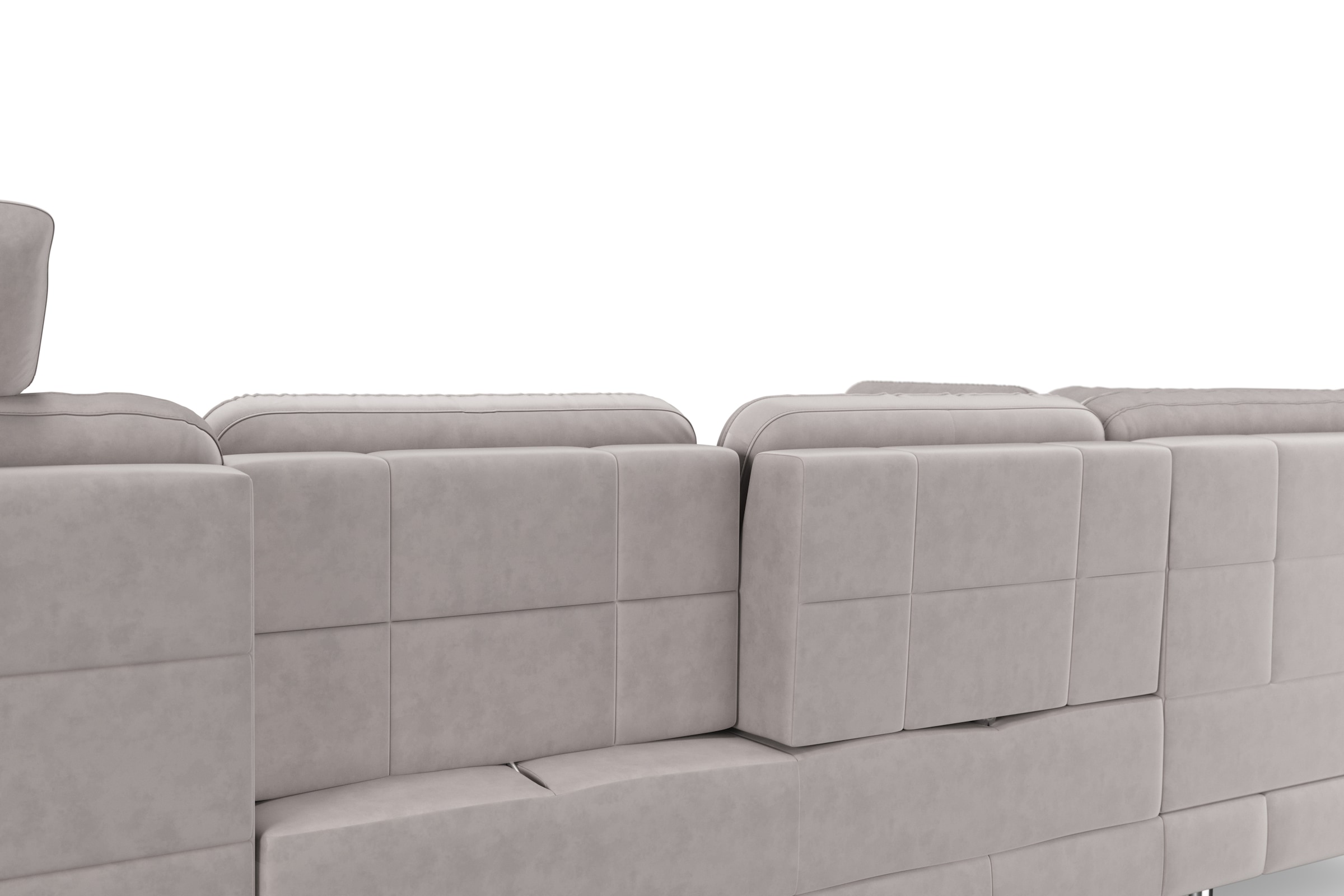 sit&more Wohnlandschaft »Bendigo U-Form« inklusive Sitztiefenverstellung, Bodenfreiheit 12 cm, in 2 Fußfarben