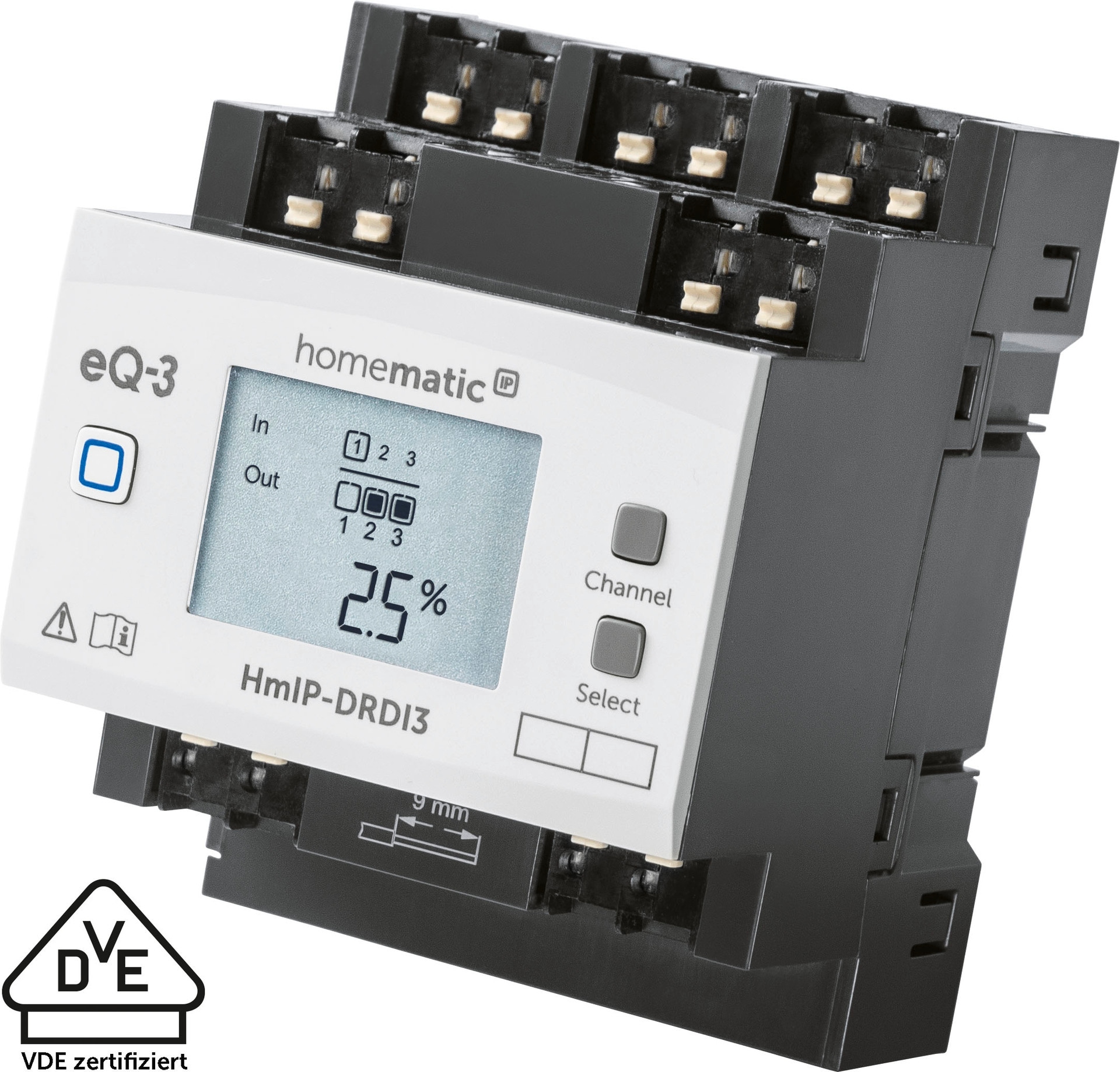Homematic IP Smart-Home-Zubehör »Dimmaktor für Hutschienenmontage – 3-fach«