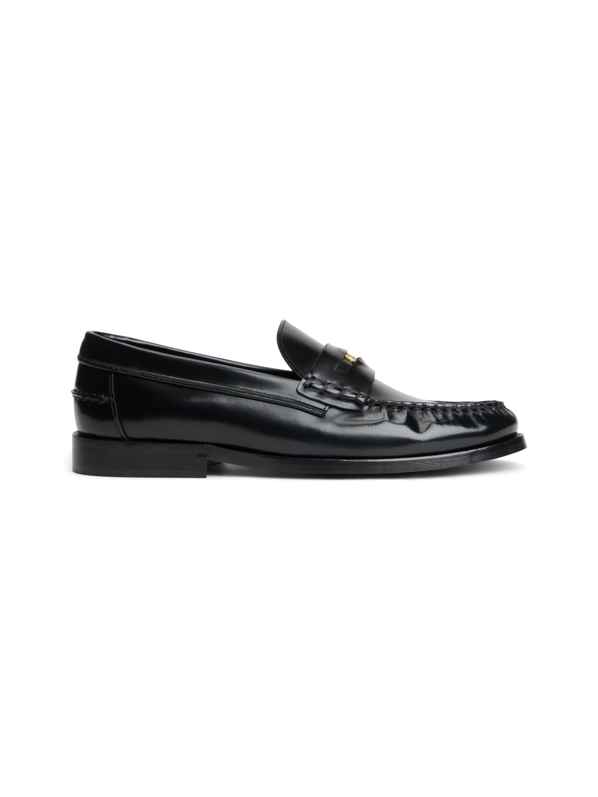 Tommy Hilfiger Loafer »HILFIGER PENNY ABRASIVATO«  , Blockabsatz, Slipper, Businessschuh mit klassischem Zierriegel