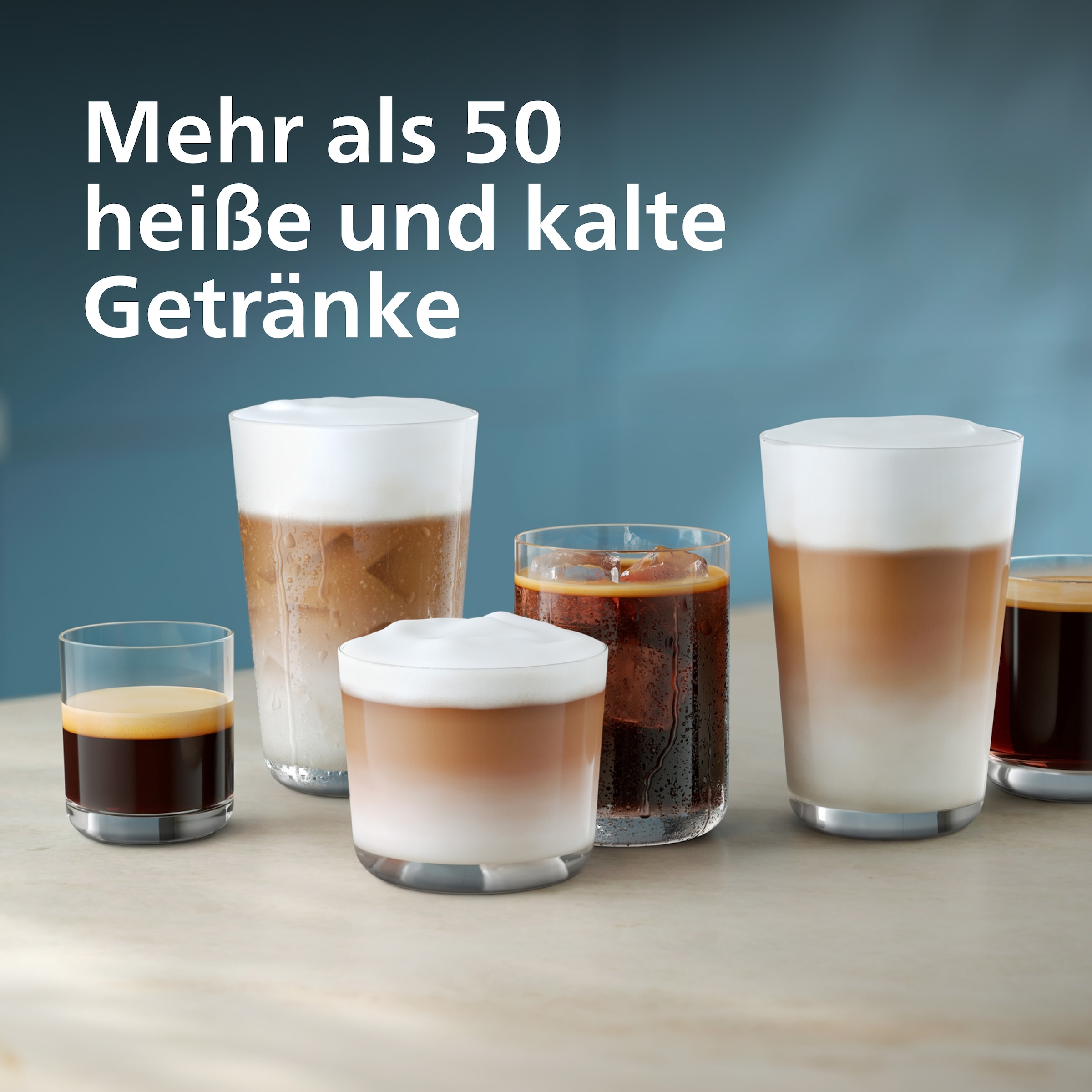 Philips Kaffeevollautomat »EP8757/20 8000 Series Café Aromis, 50 Getränke (heiß oder eisgekühlt)« LatteGo Pro-Milchsystem, BrewExtract Technologie, appfähig, Silber