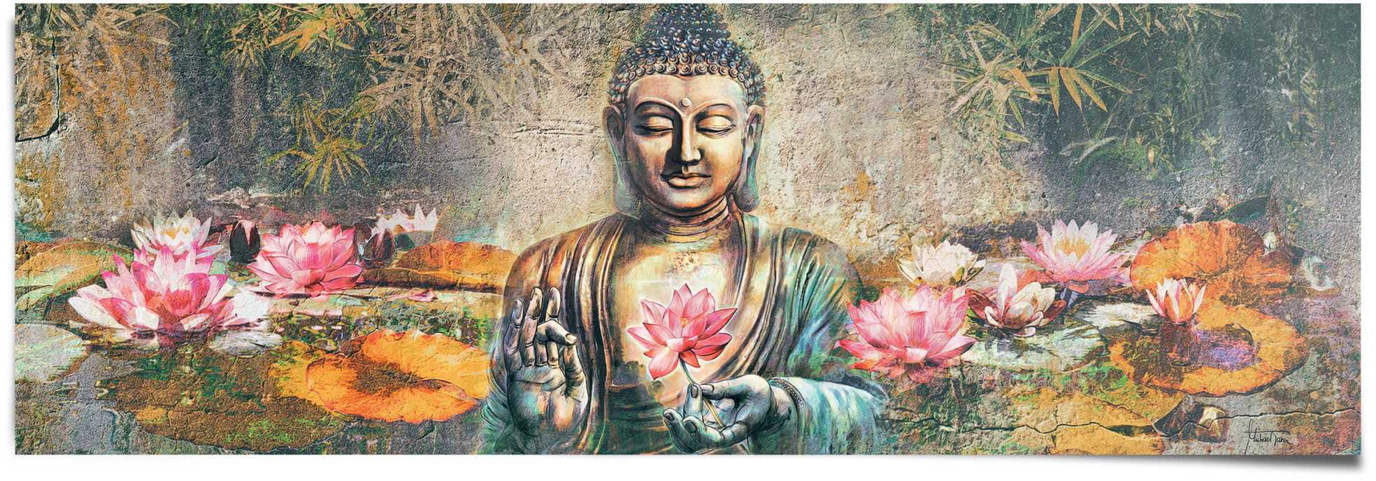 Reinders! Poster auf »Lotus (1 bestellen Buddha«, St.) Raten