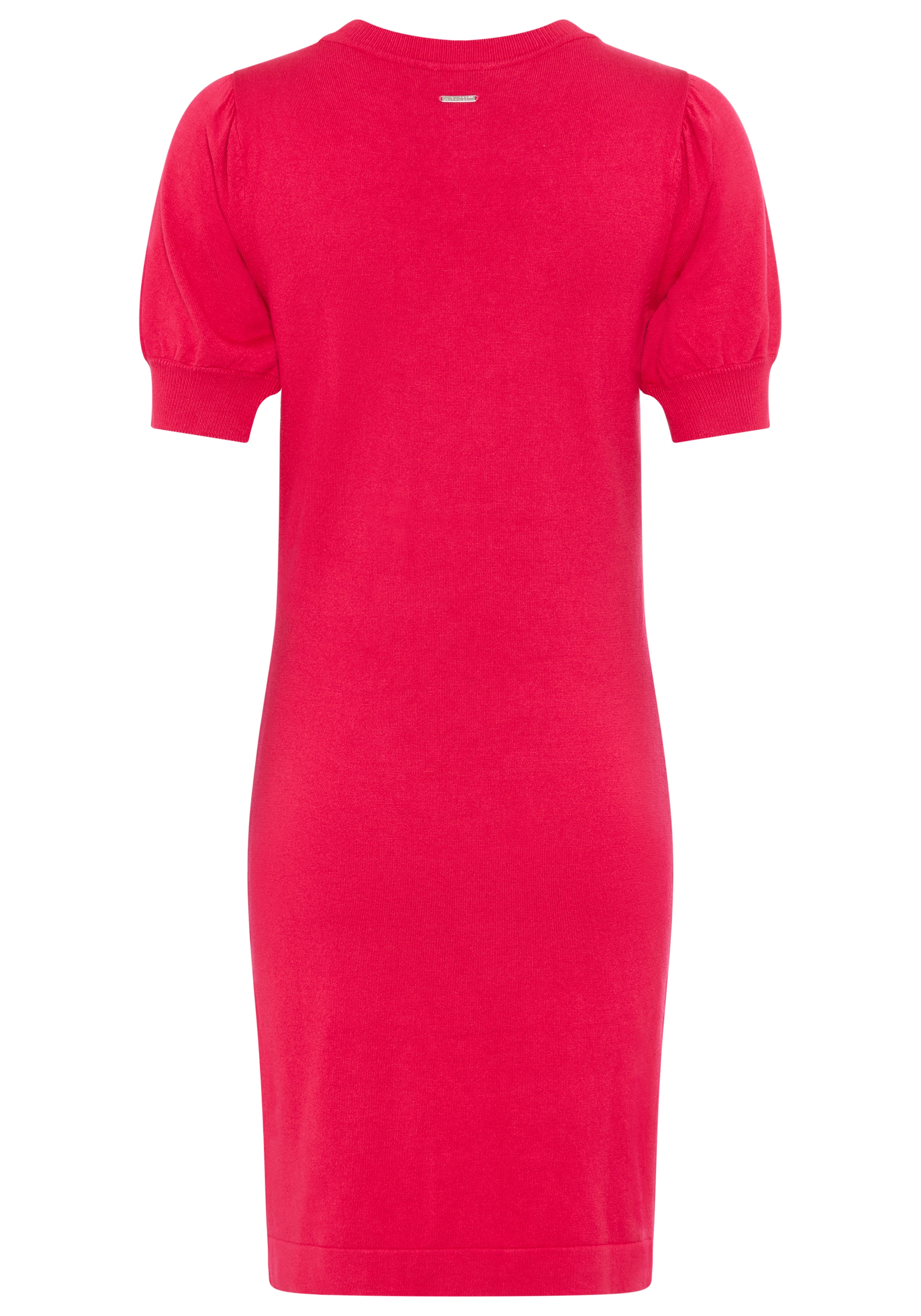 Laura Scott Strickkleid mit femininen Volumenärmeln, mit Halbarm