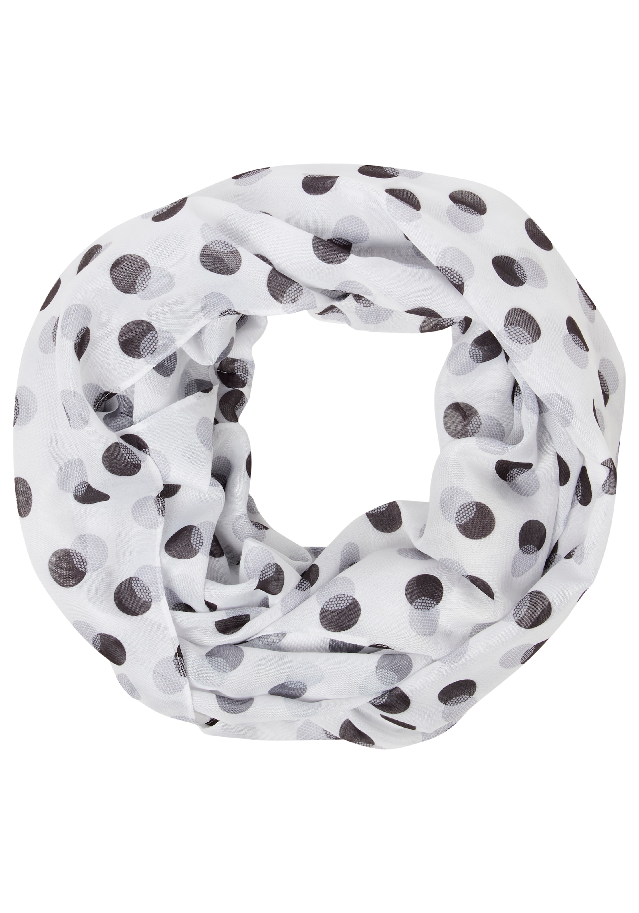 Laura Scott Loop mit gepunktetem und bedrucktem Design, einlagige Webstruktur