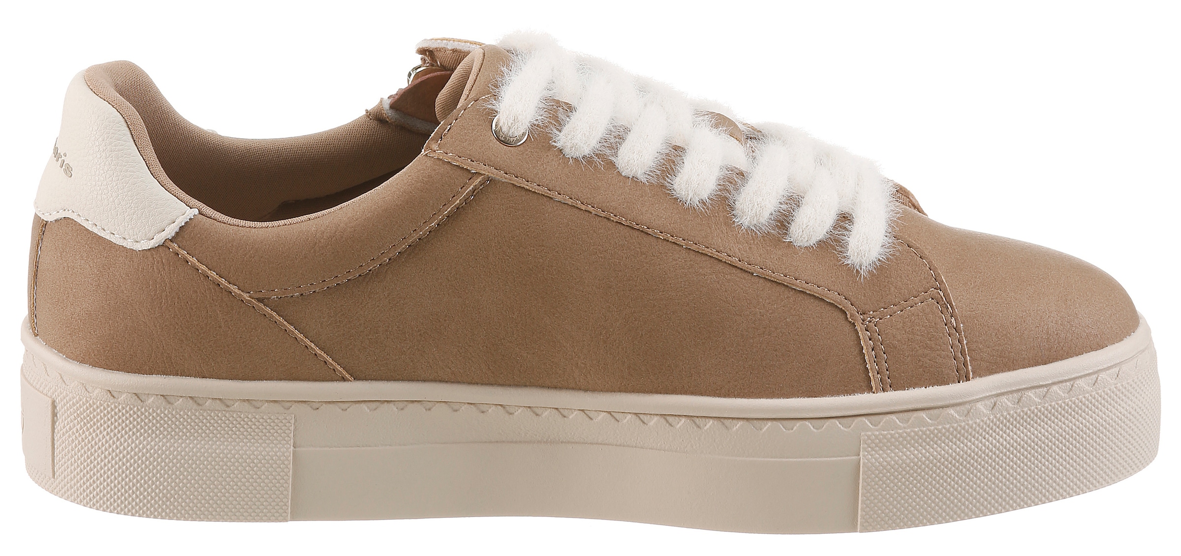 Tamaris Sneaker  Freizeitschuh, Schnürer mit Reißverschluss in veganer Verarbeitung