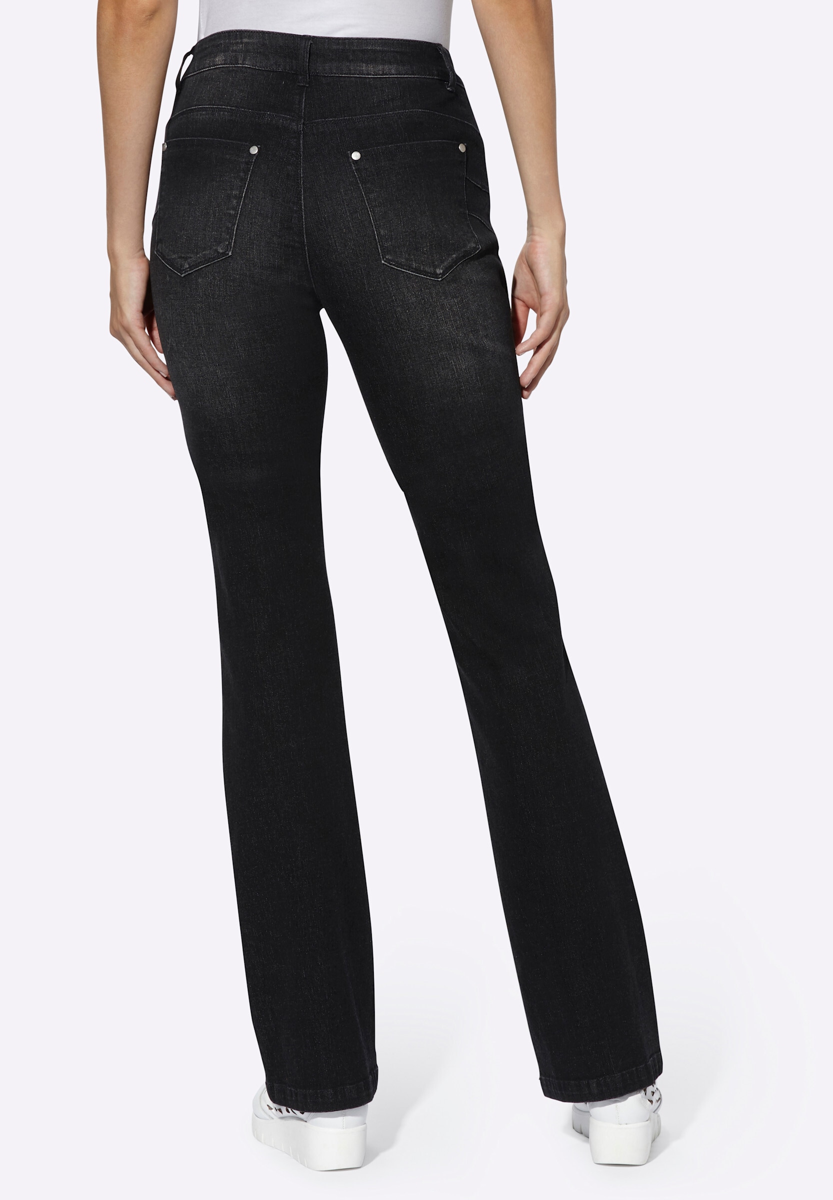 heine Bequeme Jeans »Bauchweg-Jeans Bootcut-Jeans mit Bauchweg-Effekt«
