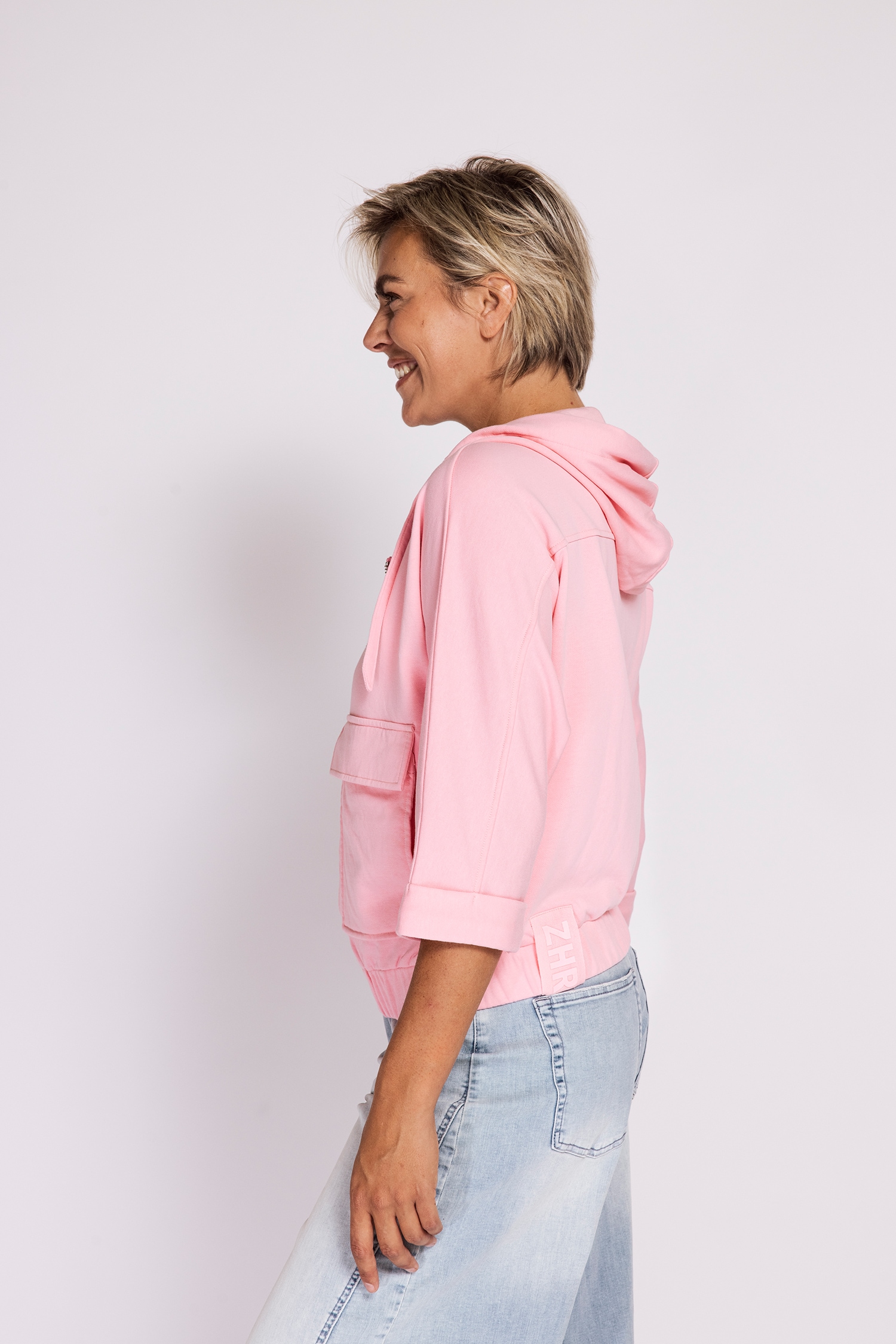 Zhrill Sweatblazer »HARIKE« mit Kapuze und Kordelzug