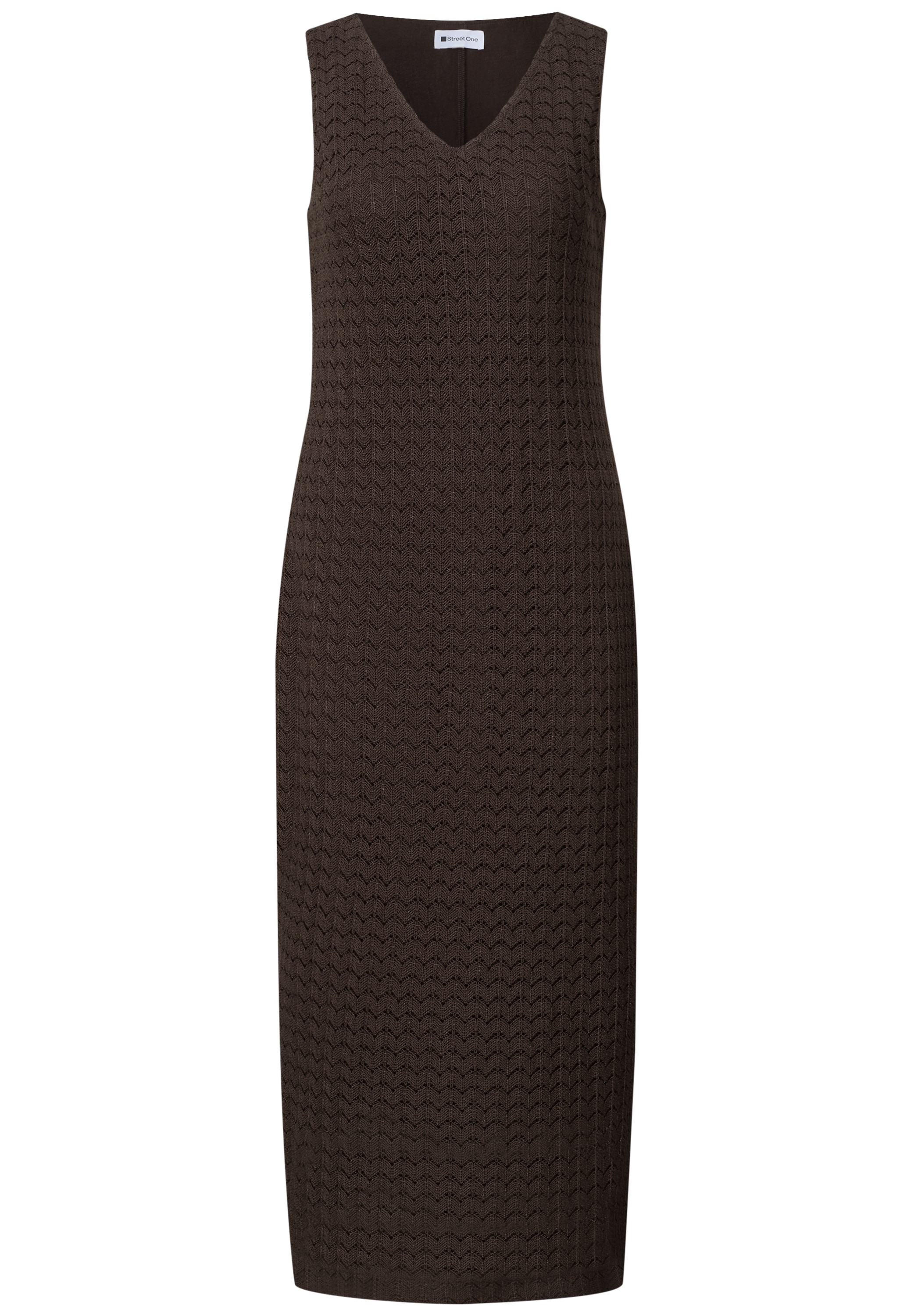 STREET ONE Midikleid Ohne Taschen mit V-Neck aus Spitze