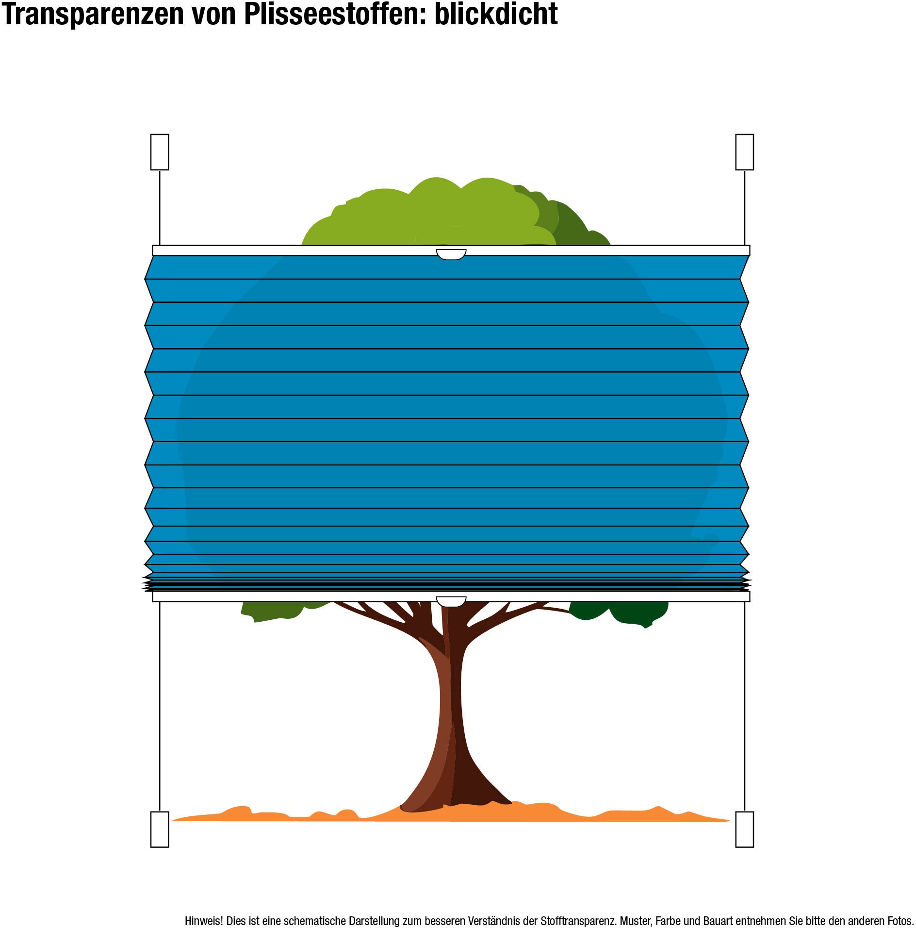 GARESA Plissee »Blätter«, Lichtschutz, ohne Bohren, verspannt, einfache Montage, bedruckt, blickdicht