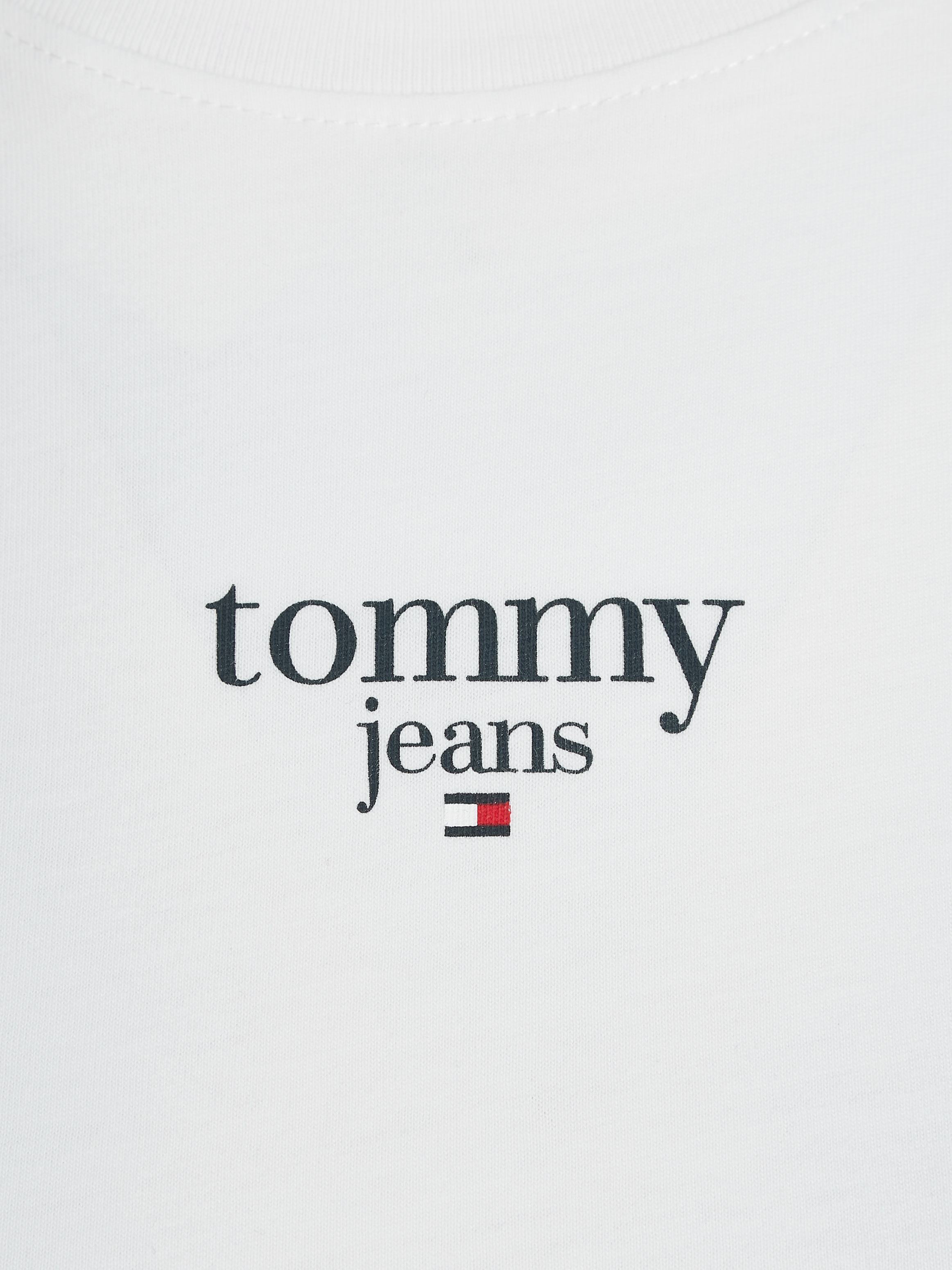Tommy Jeans Rundhalsshirt »TJW SLIM ESSENTIAL LOGO 1 SS EXT«, mit Tommy Jeans Logoschriftzug, Rundhals