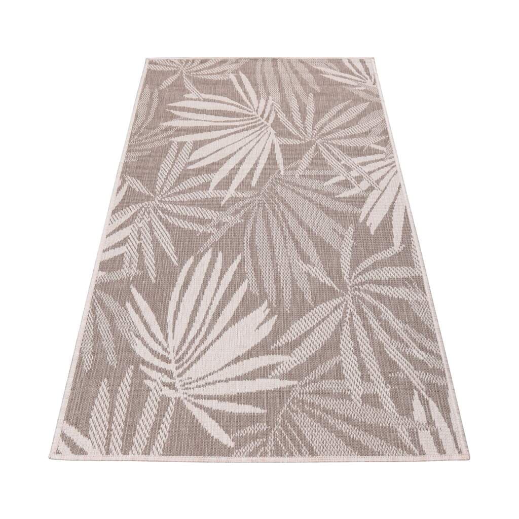 Carpet City Outdoorteppich »DUO RUG 5771« rechteckig 5 mm Höhe Wendeteppich Wetterfest In- & Outdoor, Balkon, Terrasse, Wohnzimmer
