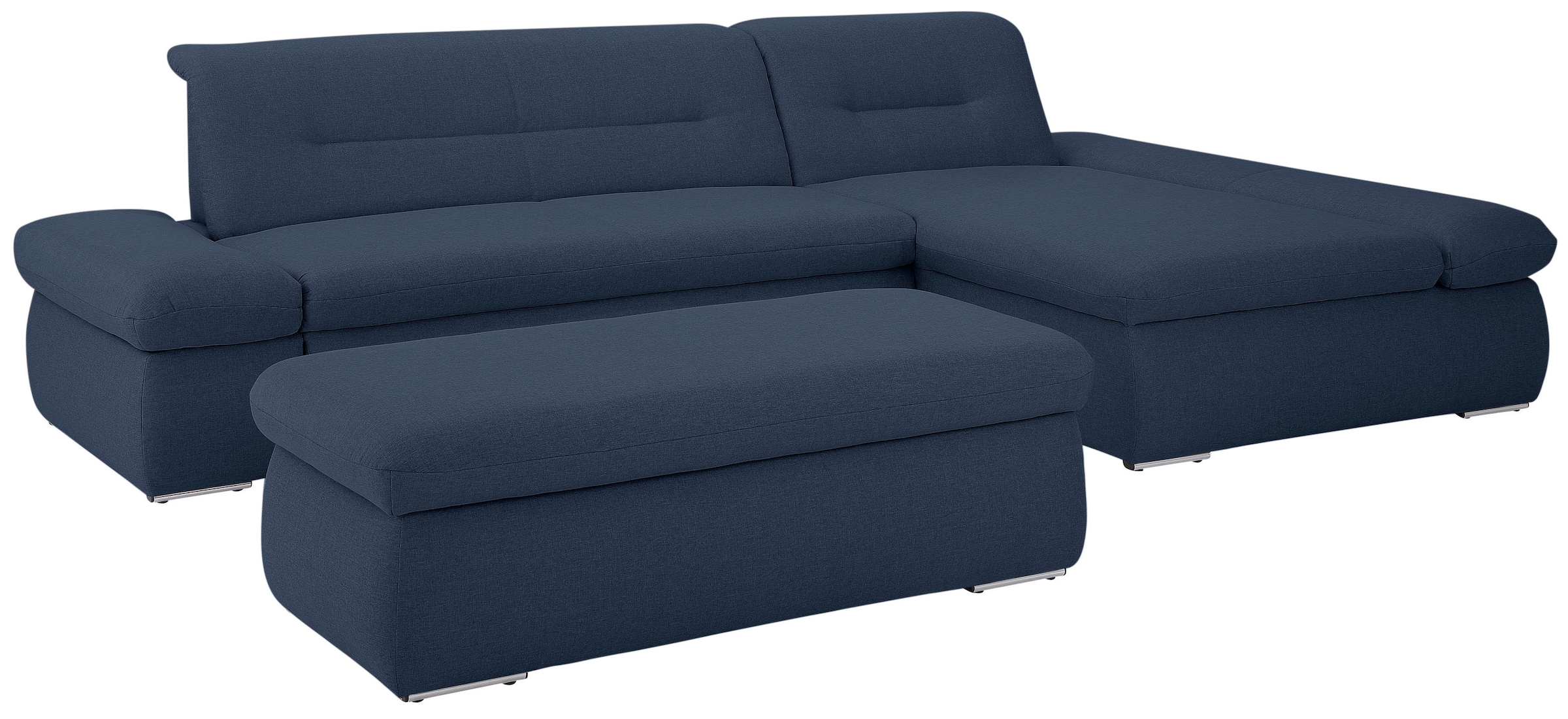 Home affaire Ecksofa »Avesa L-Form« Wahlweise mit Armteilvertsellung und Bettfunktion, B/T/H: 300/172/80cm