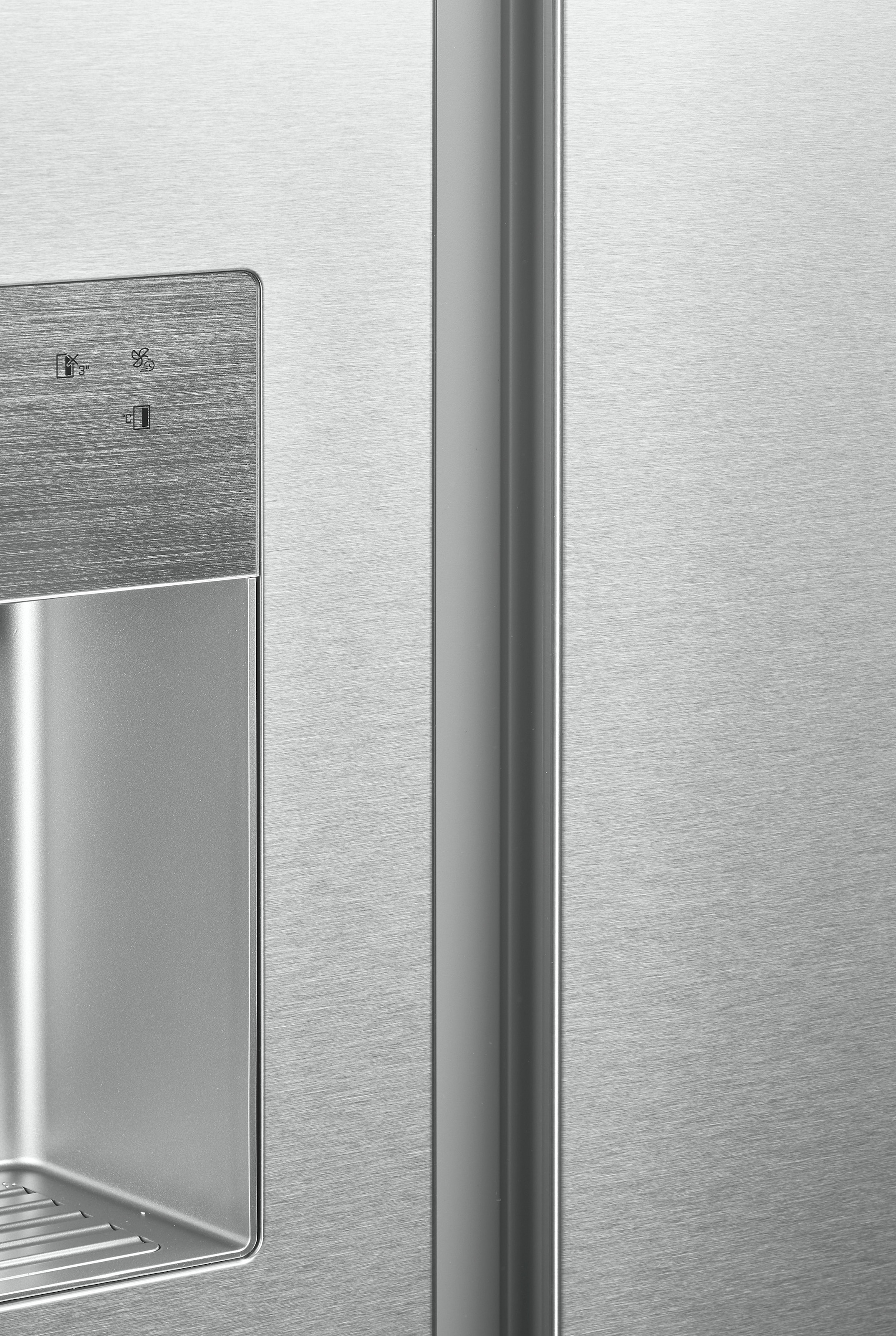 BAUKNECHT Side-by-Side »SBS IW D90 Pearl« 179 cm hoch 91 cm breit Wasser- und Eiswürfelspender – Wasser, Crushed Eis & Eis jederzeit