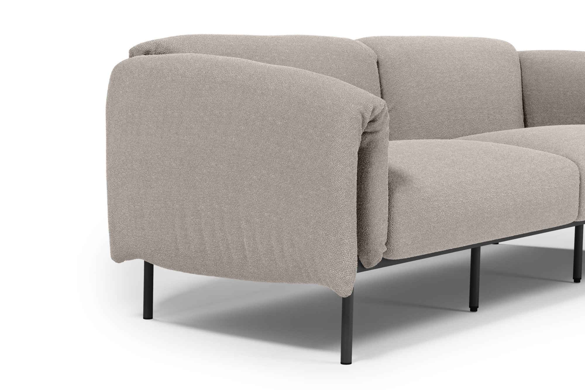 andas 3-Sitzer »Lumi«, Outdoor Gartensofa, wetterfeste Materialien, Breite 228 cm