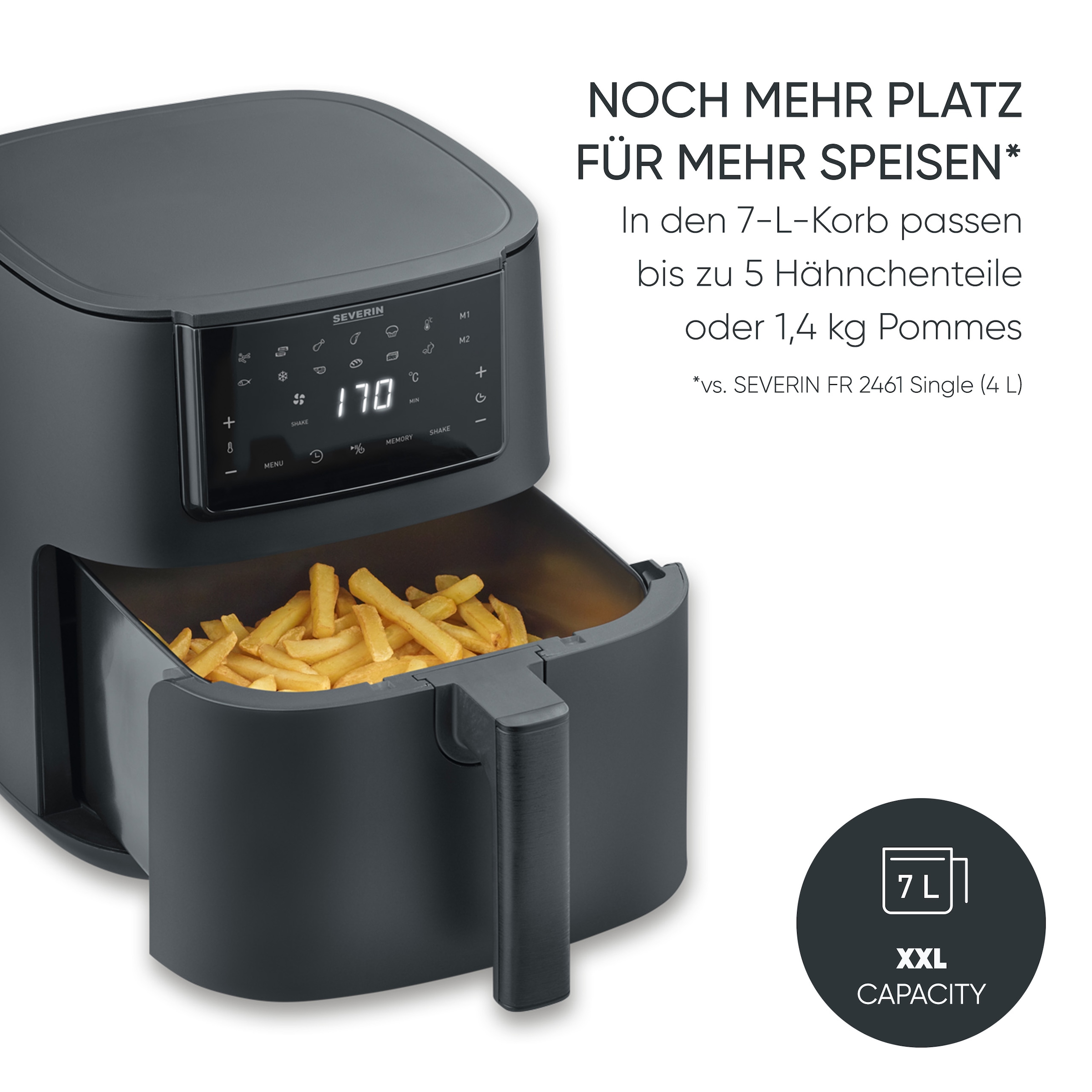 Severin Heißluftfritteuse »FR 2462   7 l "Single XXL"« 1700 W